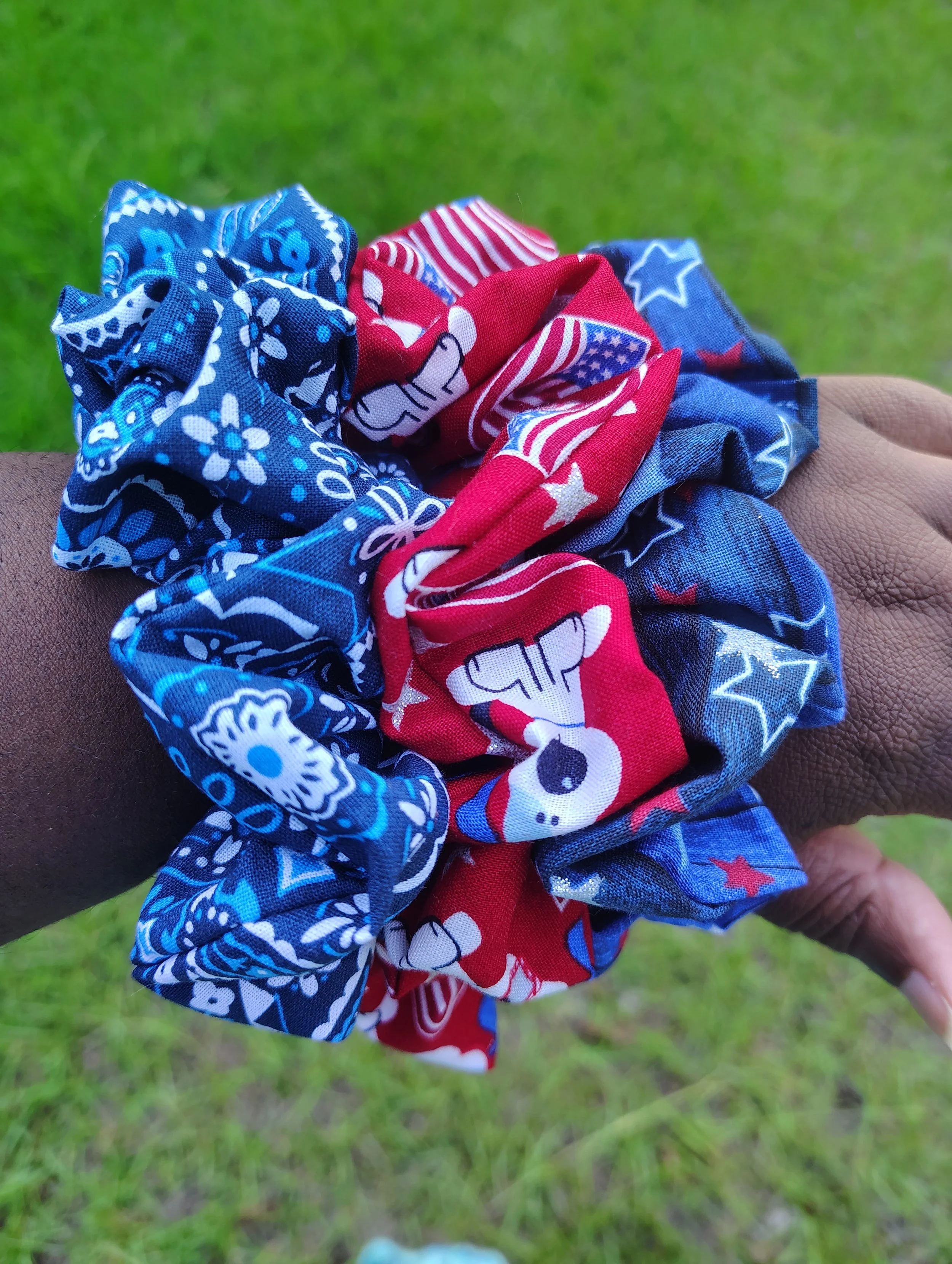 Patriotic Scrunchie Set