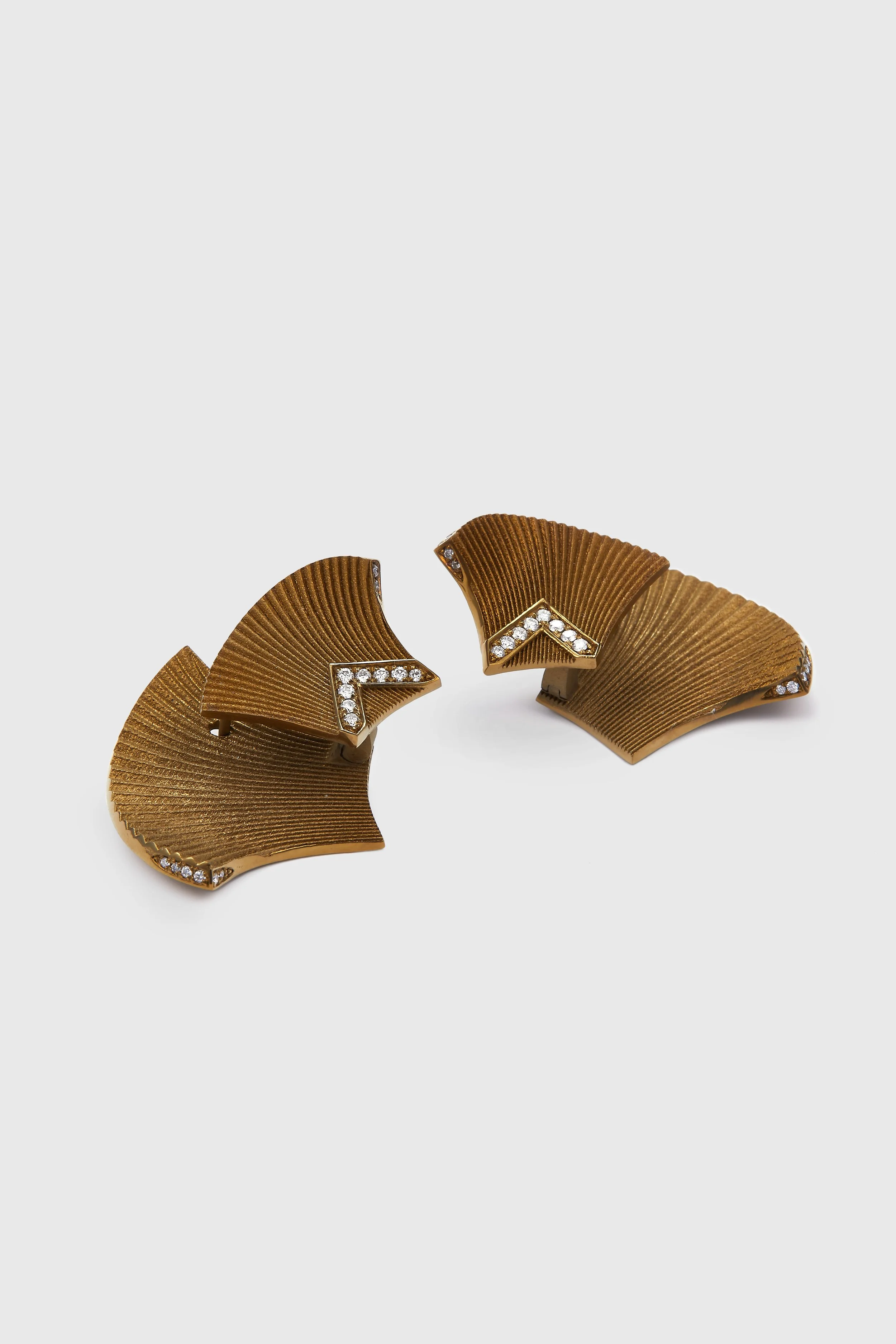 Bronze Fan Earrings