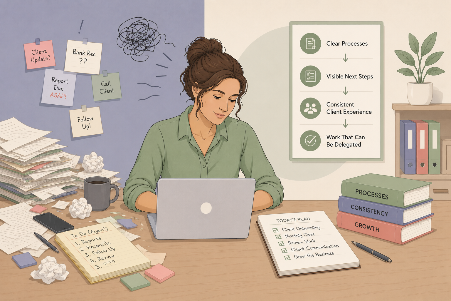 Systems Over Hustle: Why Your Bookkeeping Business Needs Structure, Not More Hours