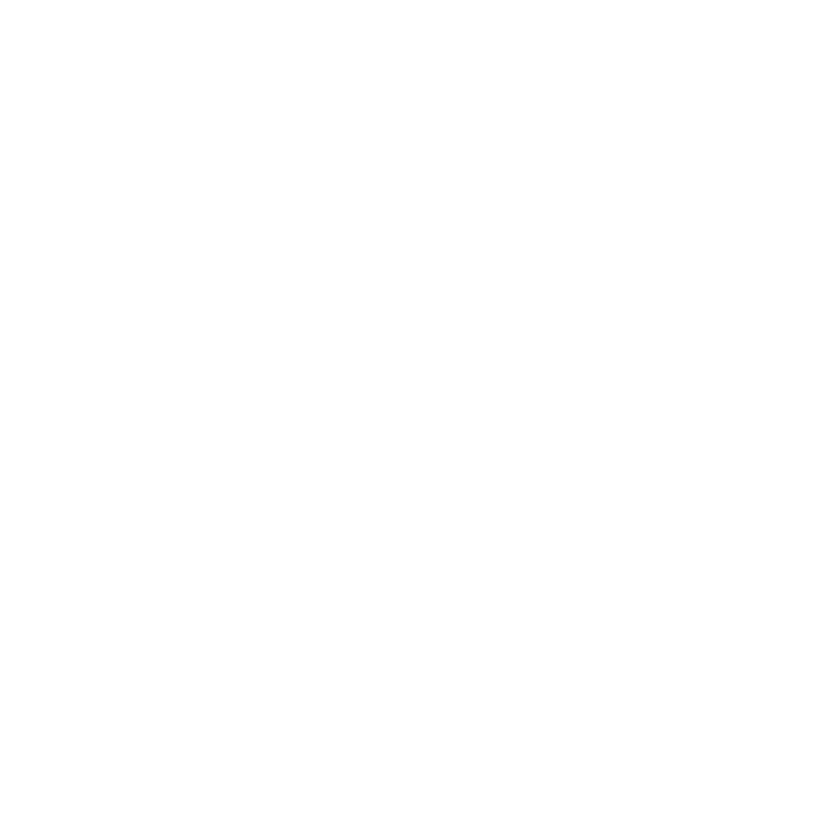 A white outline of a cube on a black background.