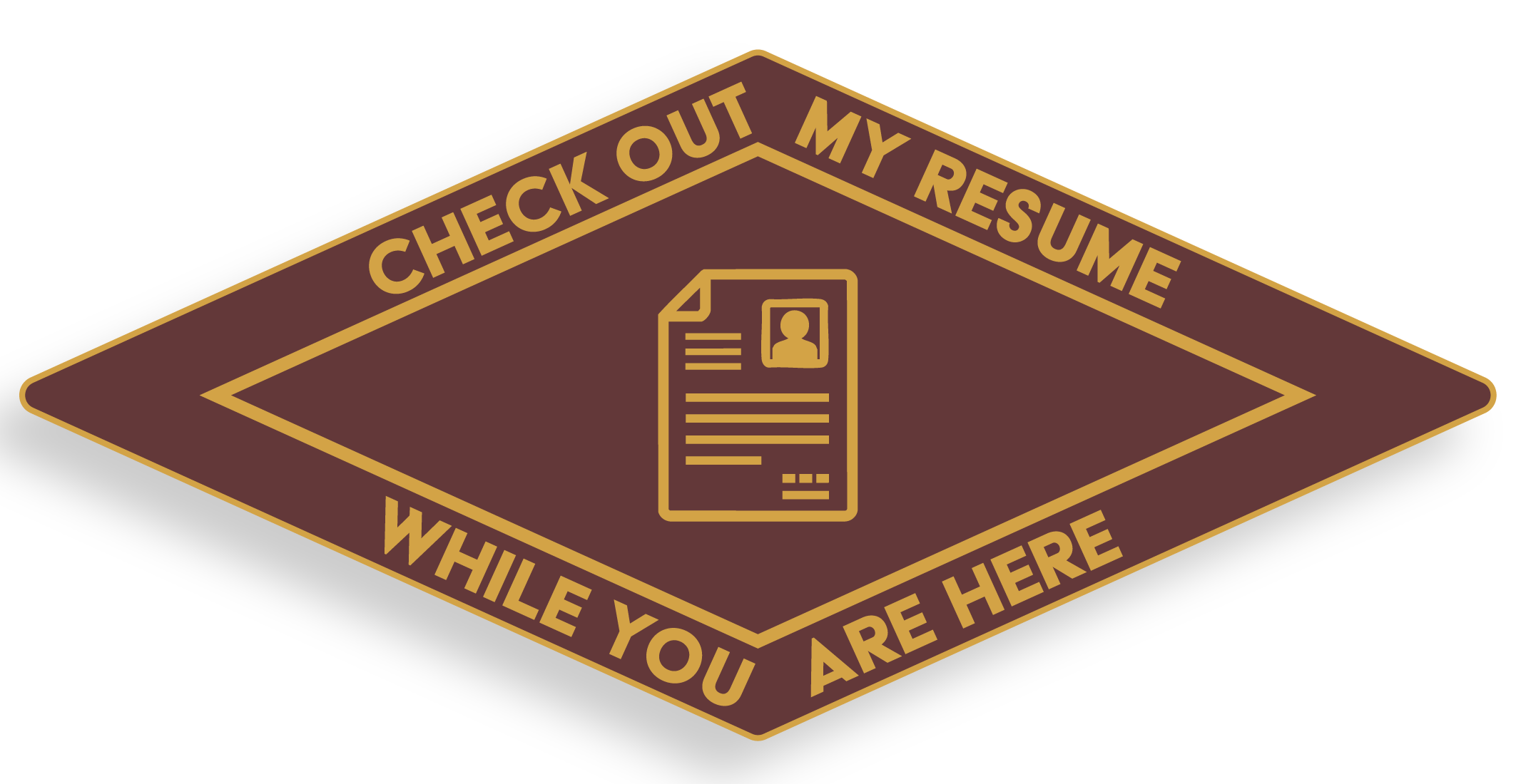Cool Button saying to open Resume PDF