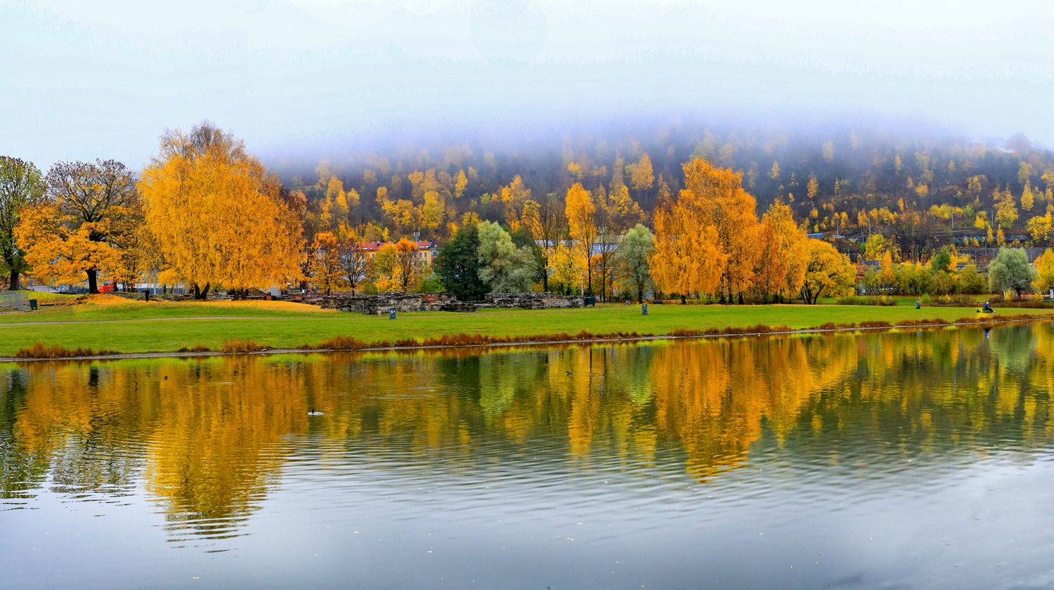 Medieval Park and Water Mirror 
