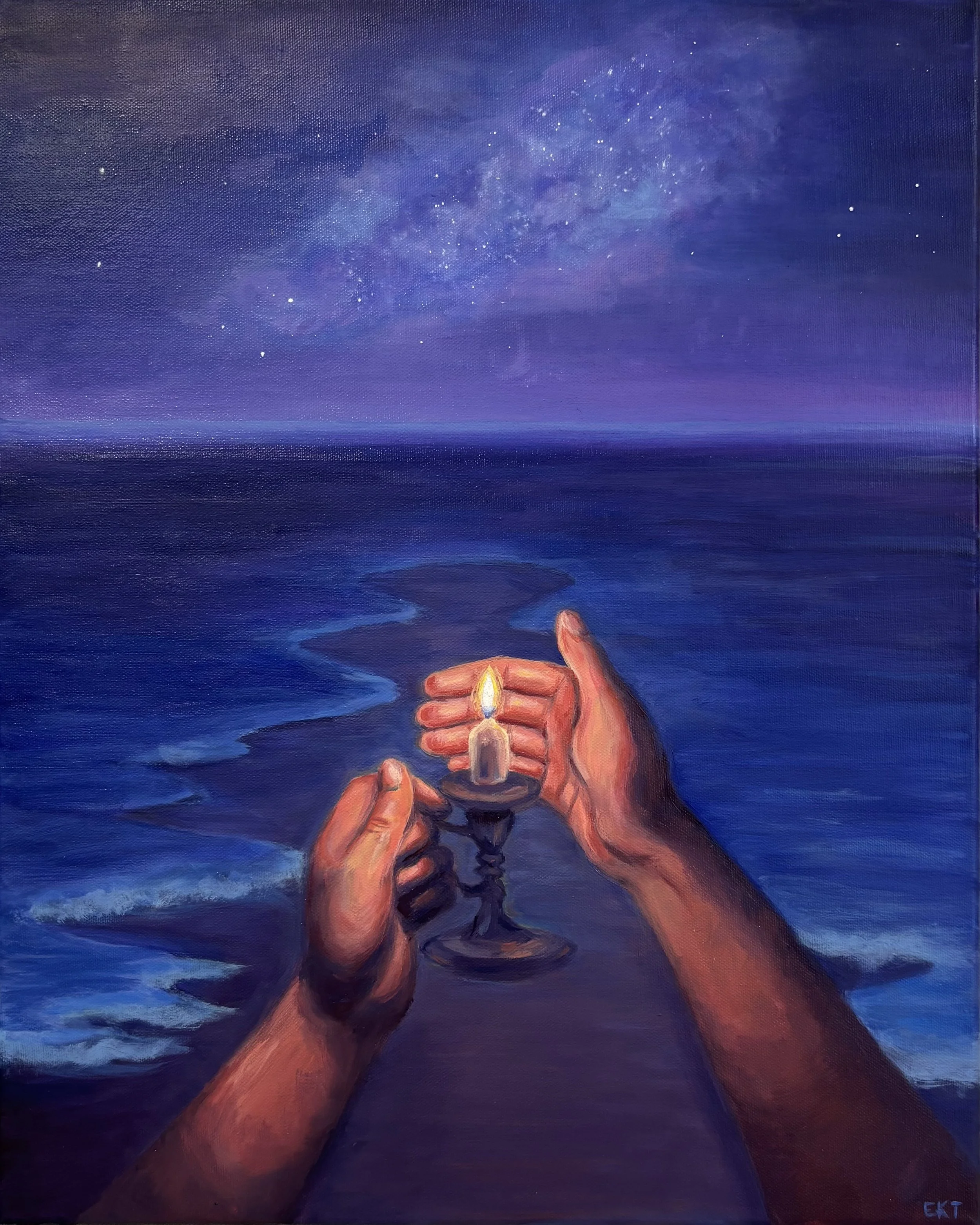 "Deep Waters," 2026, oil on canvas, 20 x 16 in.