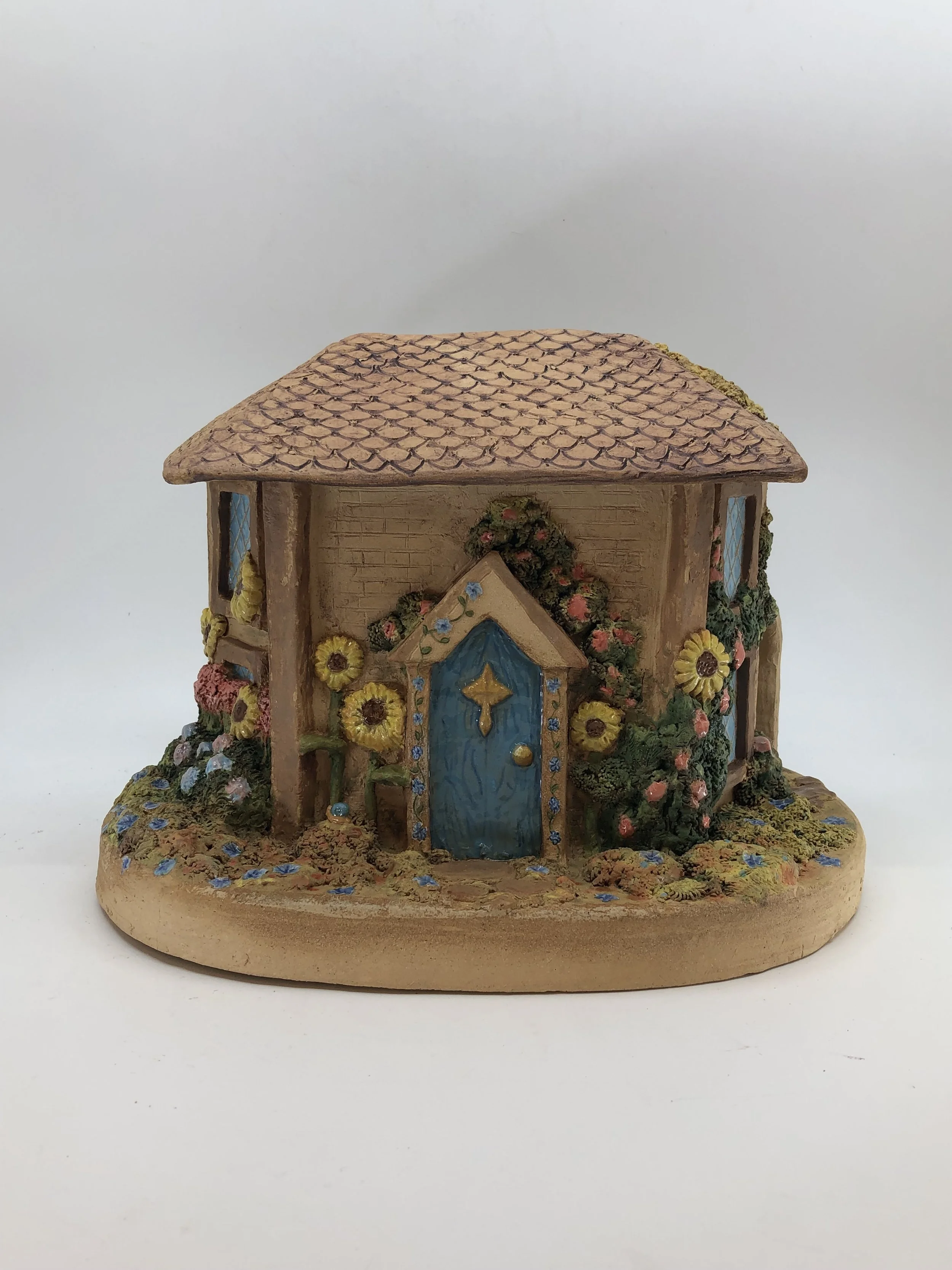 "A Place for You," 2024, ceramic, underglaze, glaze