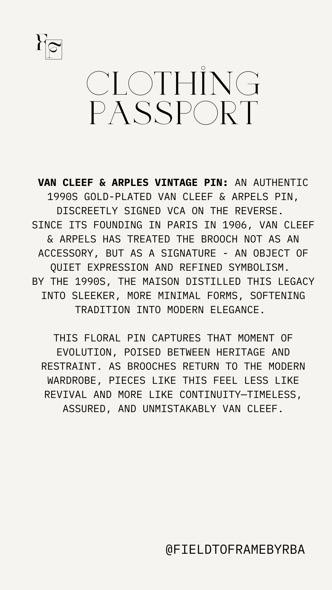 The Clothing Passport