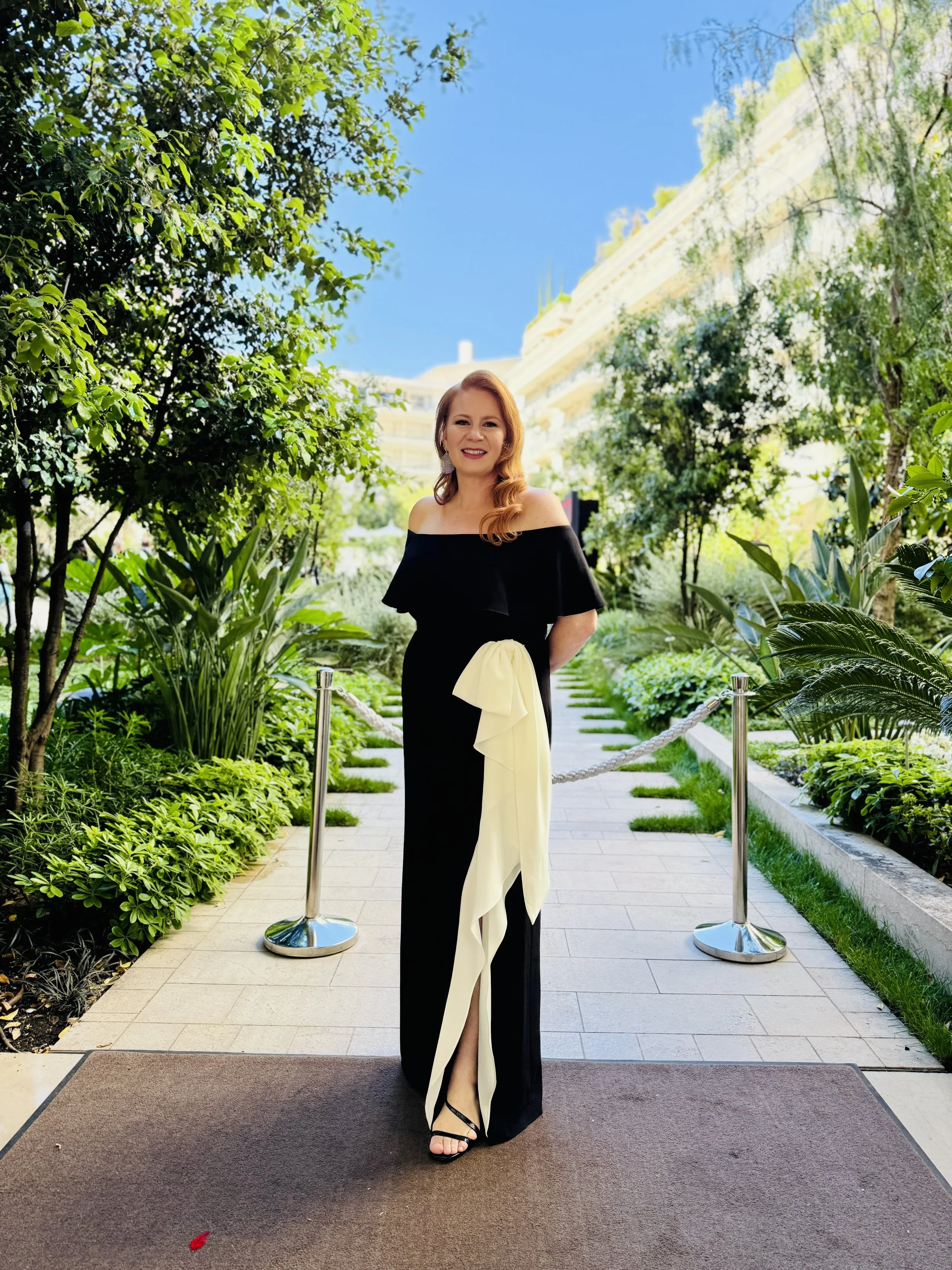 Meredith Kaulfers’s full Cannes silhouette, styled by Field to Frame