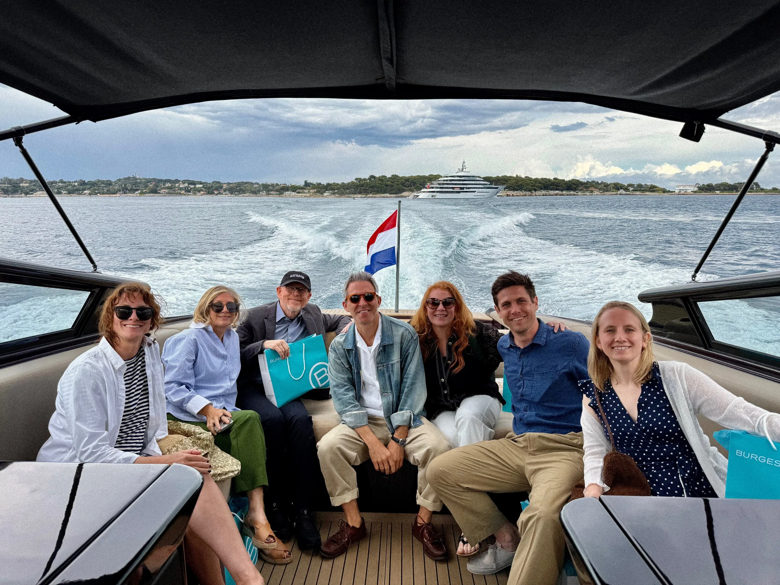 Meredith Kaulfers with colleagues during Cannes festival events