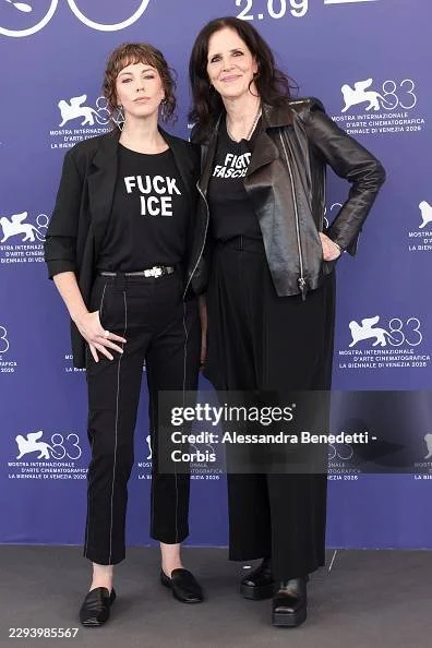 Rachel Lauren Mueller on the Venice red carpet for They’re Here
