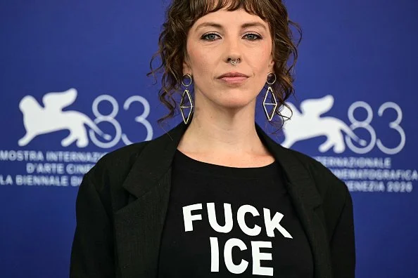Rachel Lauren Mueller at the Venice Film Festival, styled by Field to Frame