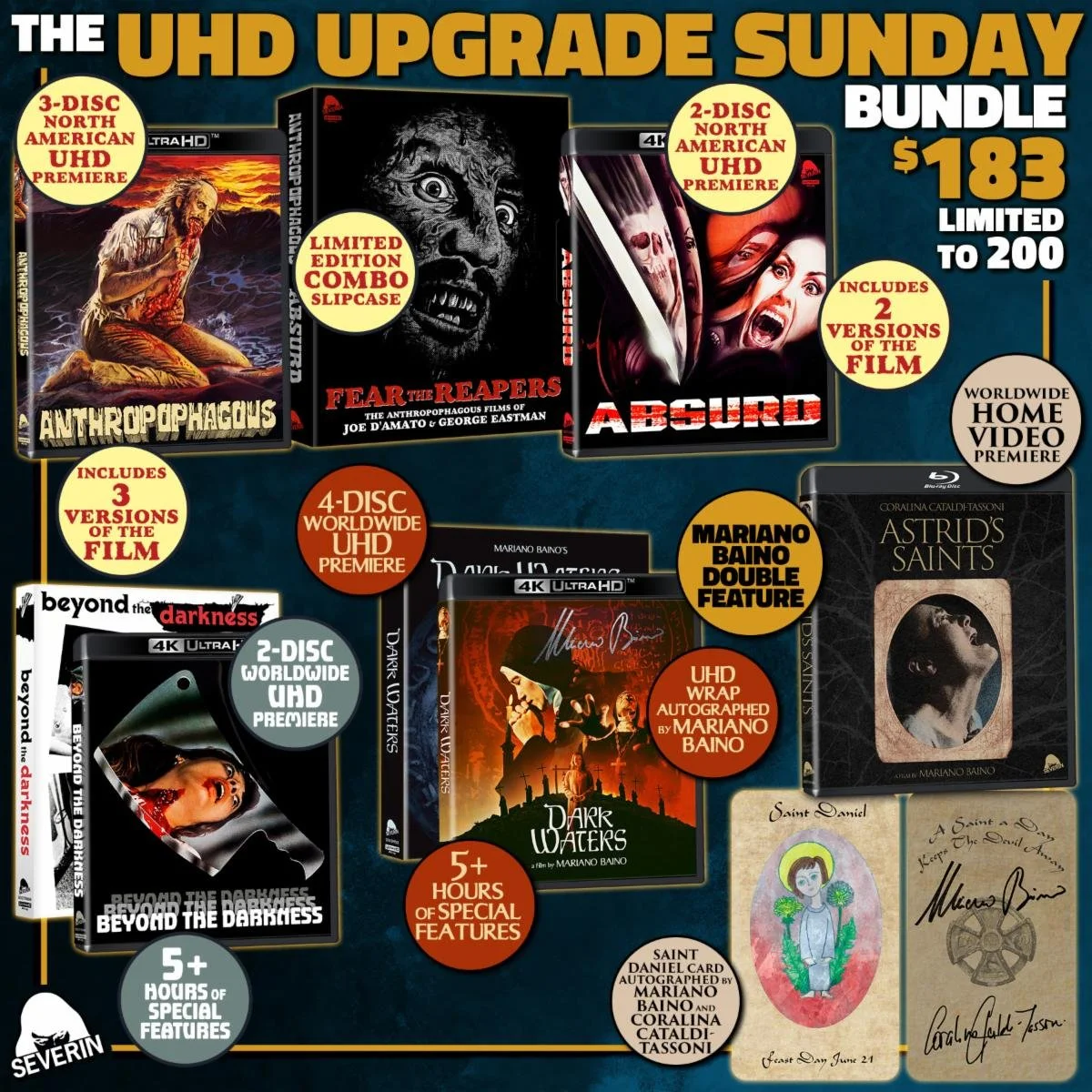 SEVERIN UNLEASHES UHD UPGRADES OF JOE D’AMATO’S SPLATTER CLASSICS