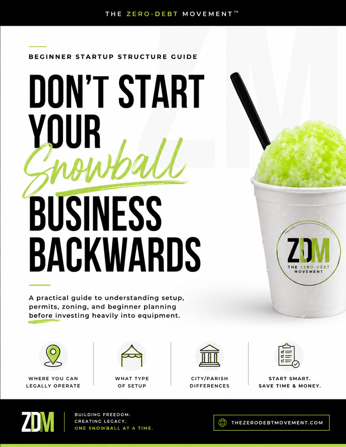 Don’t Start Your Snowball Business Backwards-Beginner Startup Structure Guide
