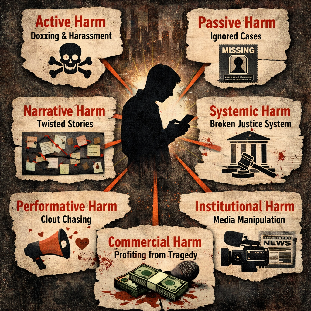 The 7 Types of Harm True Crime Fans Create (And Why You Should Care)