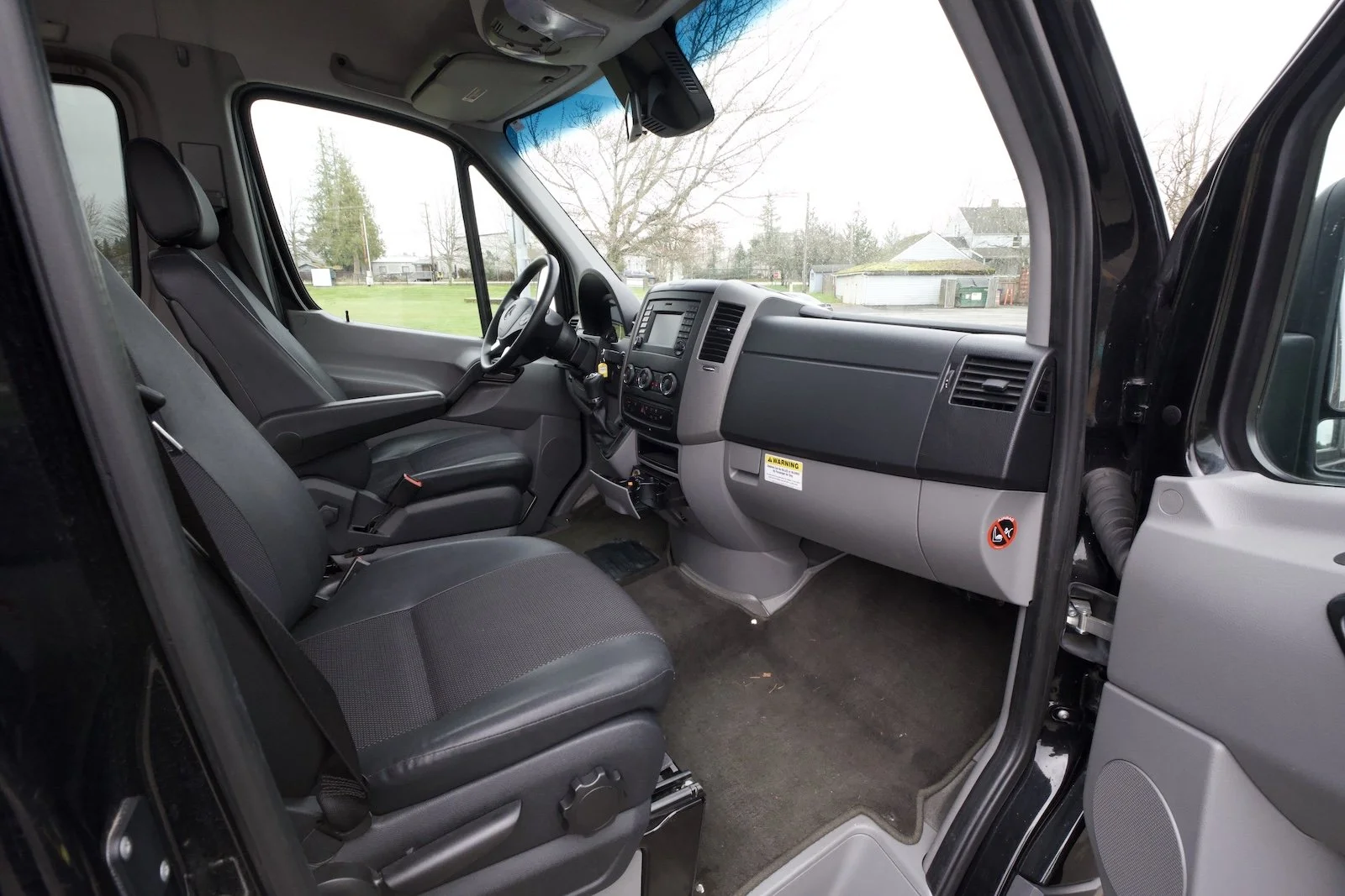 Front seat/driver's seat of Mercedes sprinter