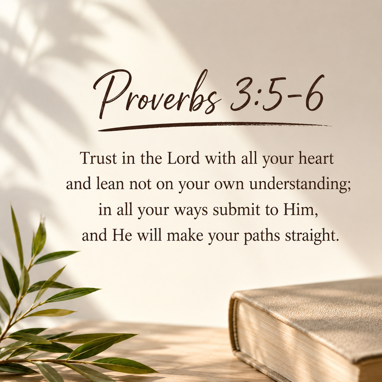 book leaf and scripture
