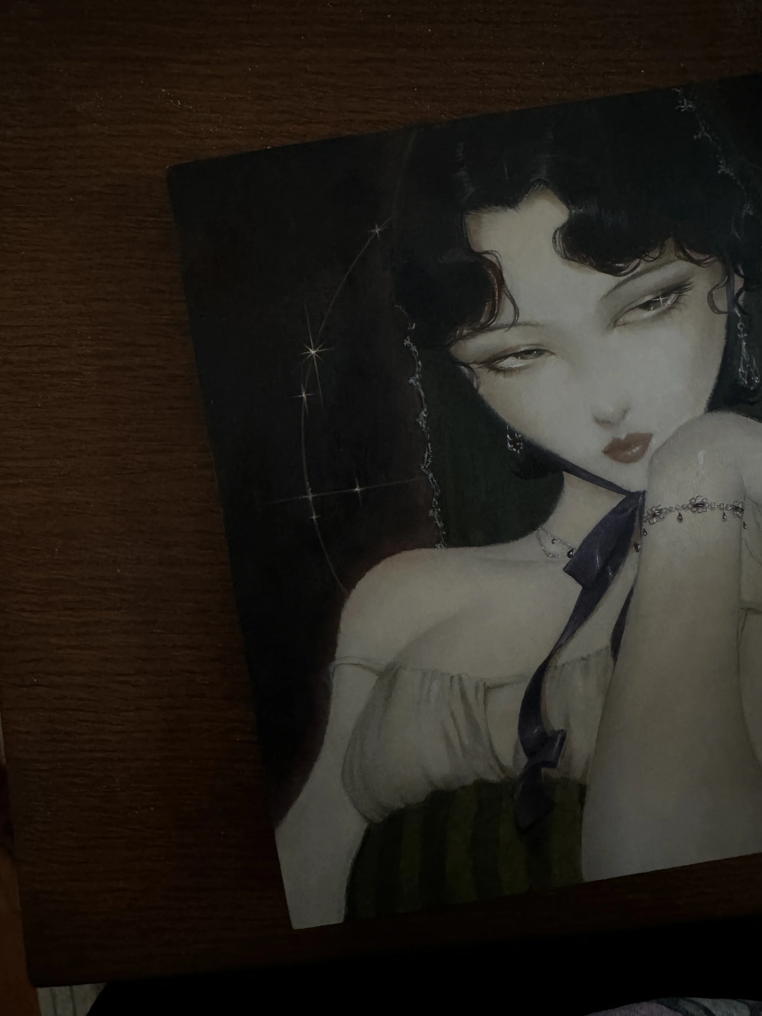 Fantasy oil portrait painting by artist Janice Sung of a Fortuneteller