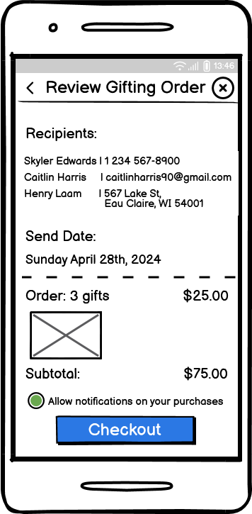 Select: "Allow Notifications on Your Purchases and Checkout"