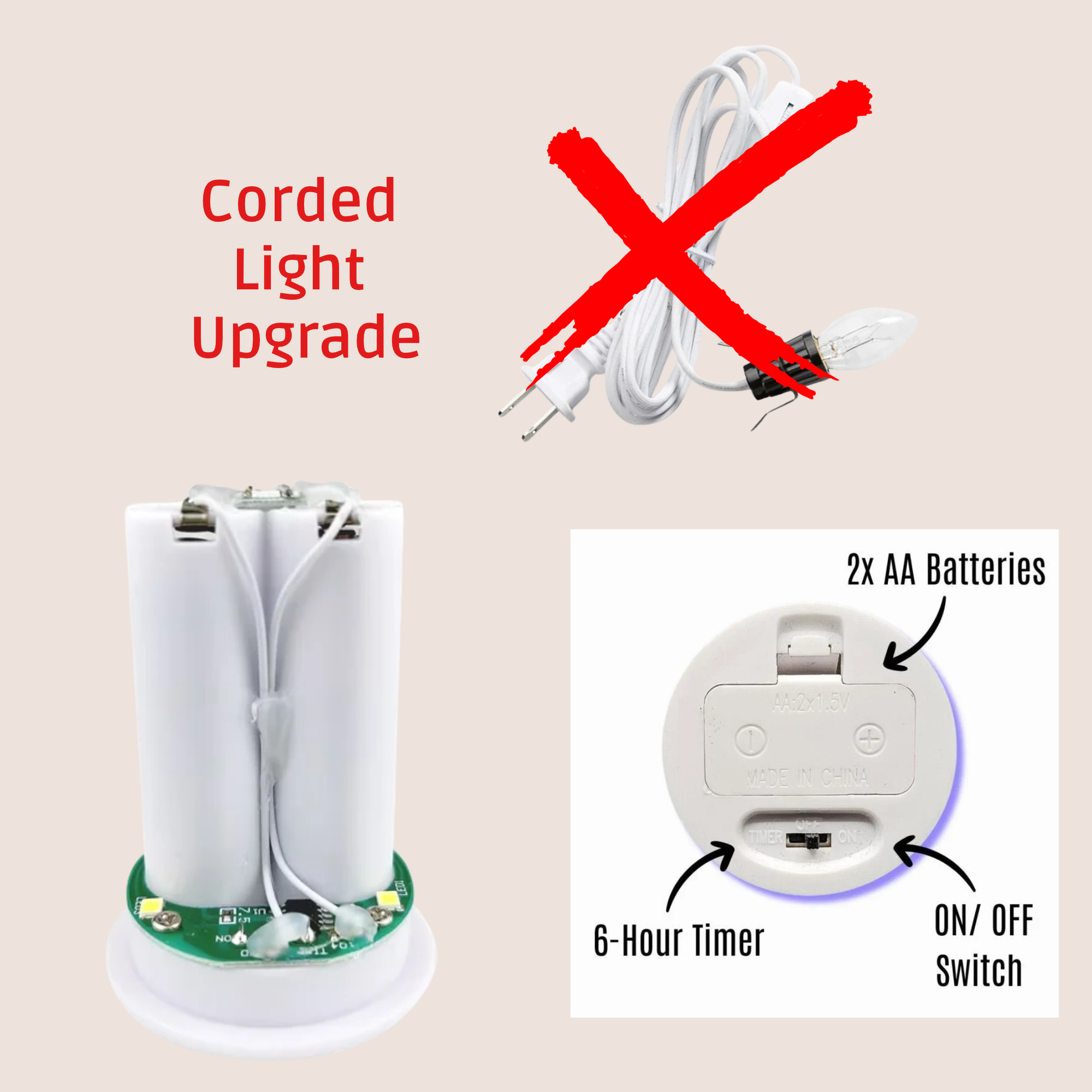 Cordless LED light Upgrade