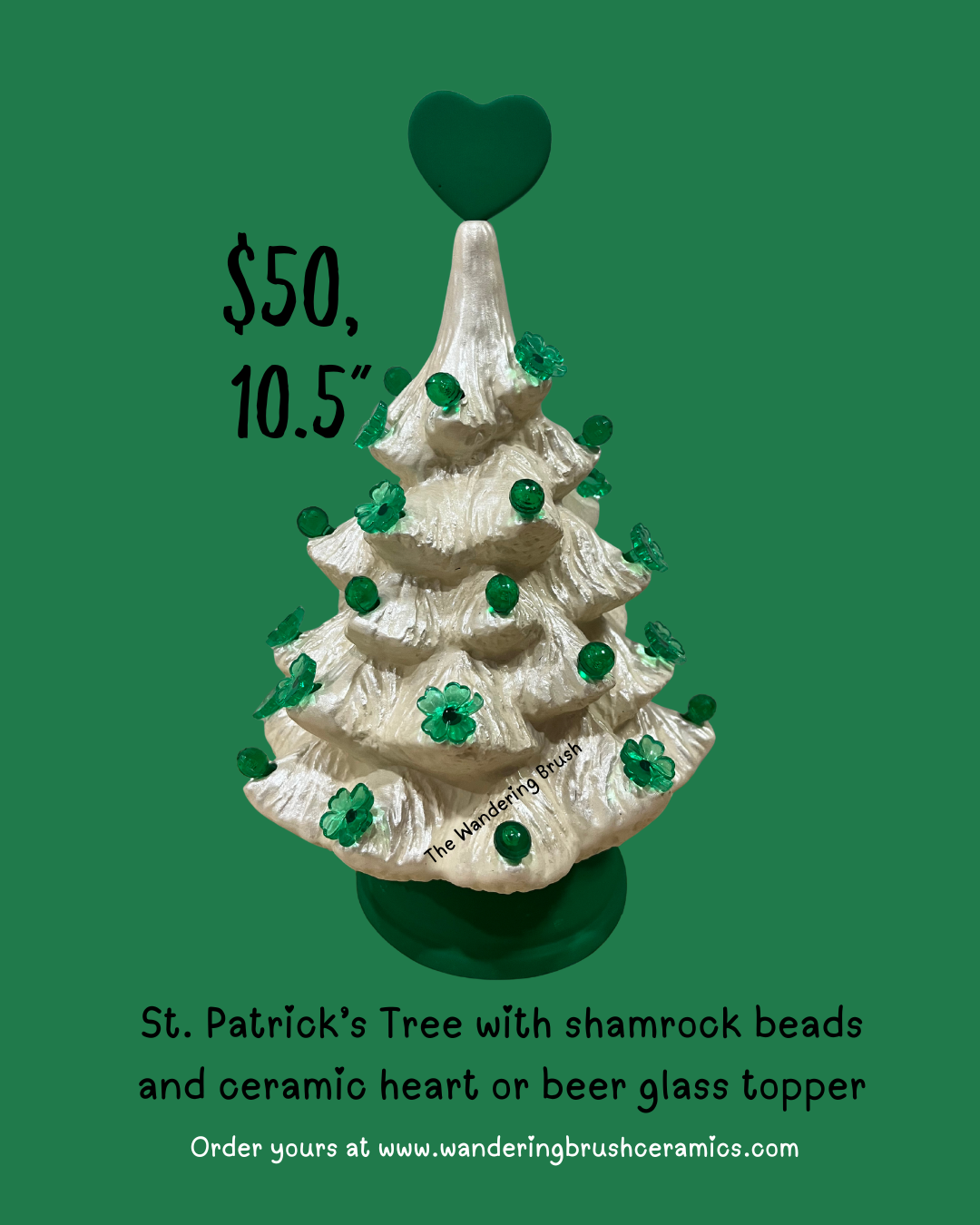 St. Patrick's Day Tree w/ Shamrock Lights
