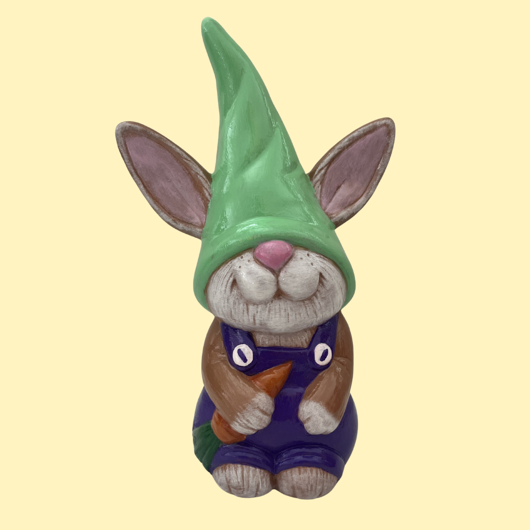 Bunny Gnome with Overalls
