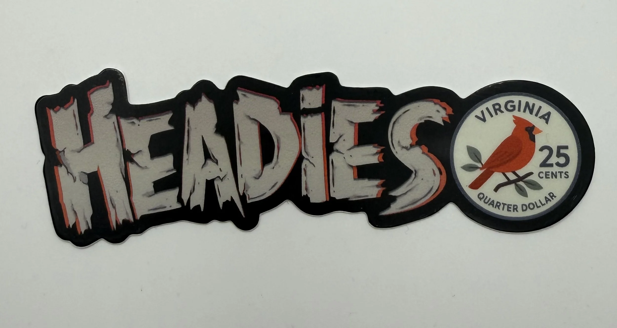 Head Stash Quarter Logo Sticker (Head Stash)