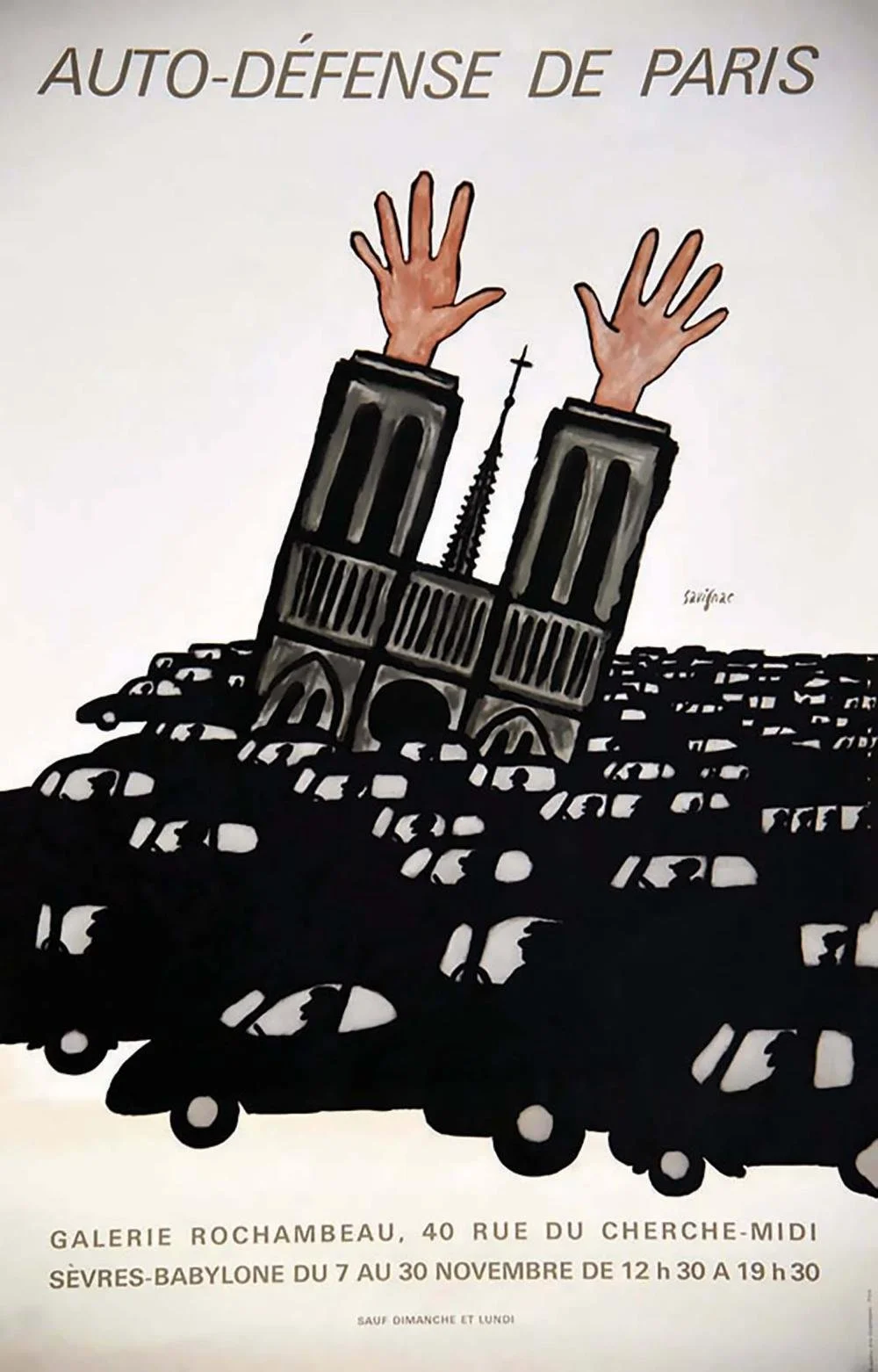  Auto-Défense de Paris - 1970 Designer: RAYMOND SAVIGNAC