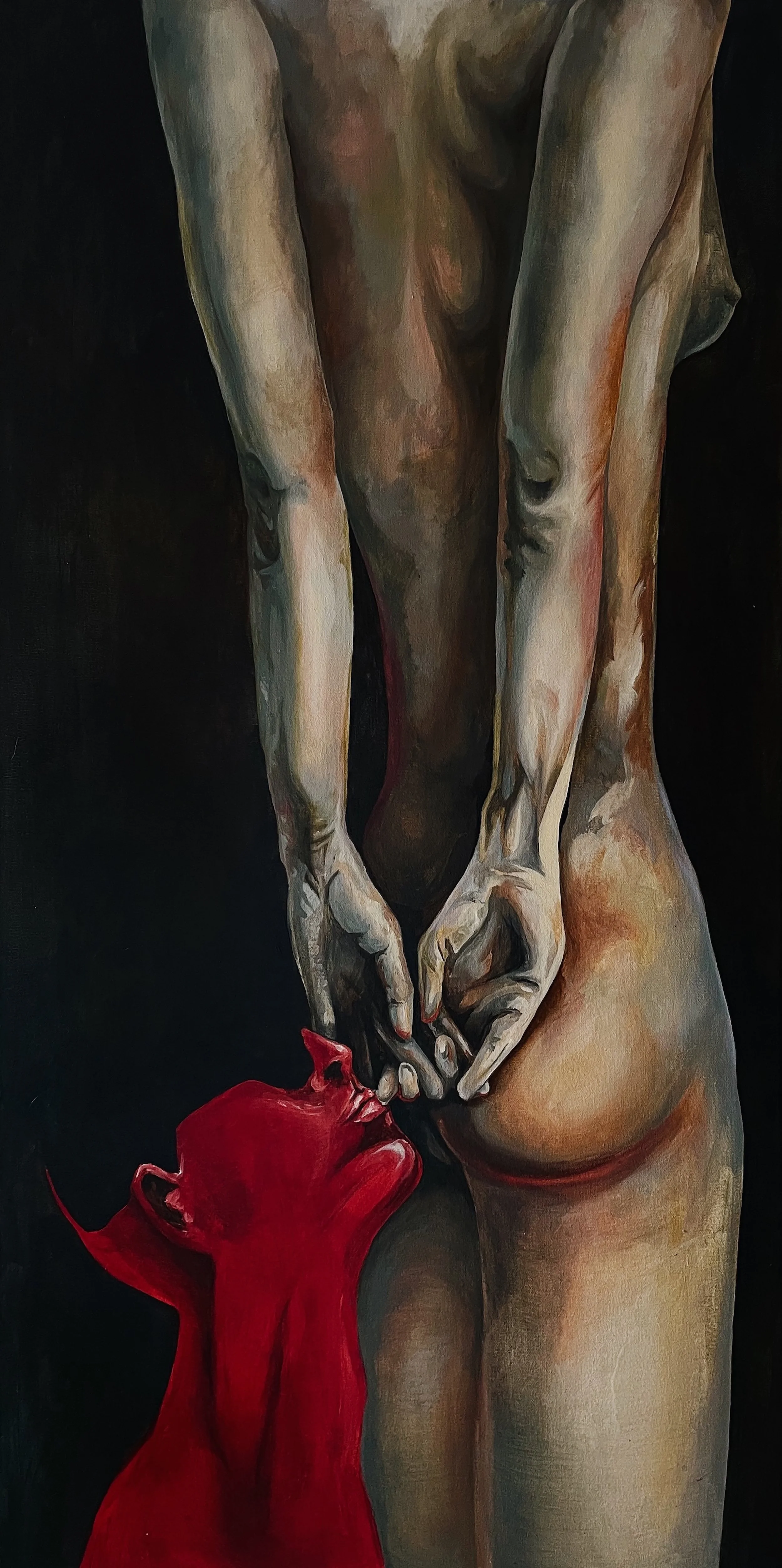 Tayisiya, The Empty Space, 2024, Acrylic on canvas, 50.8x101.6 cm..JPG