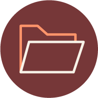 Icon of a digital folder
