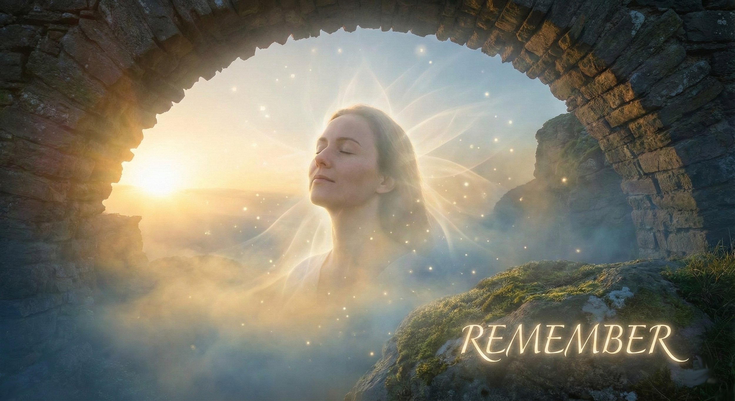 Remember – The return. The gentle awakening to the truth of who we are — divine beings of infinite light and potential
