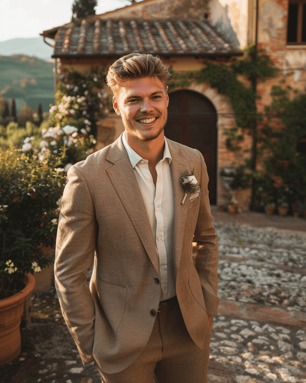 Renoir Light brown suit