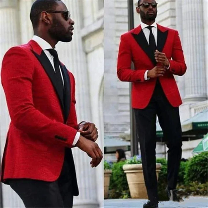 Couture 1910 Red & Black Tuxedo