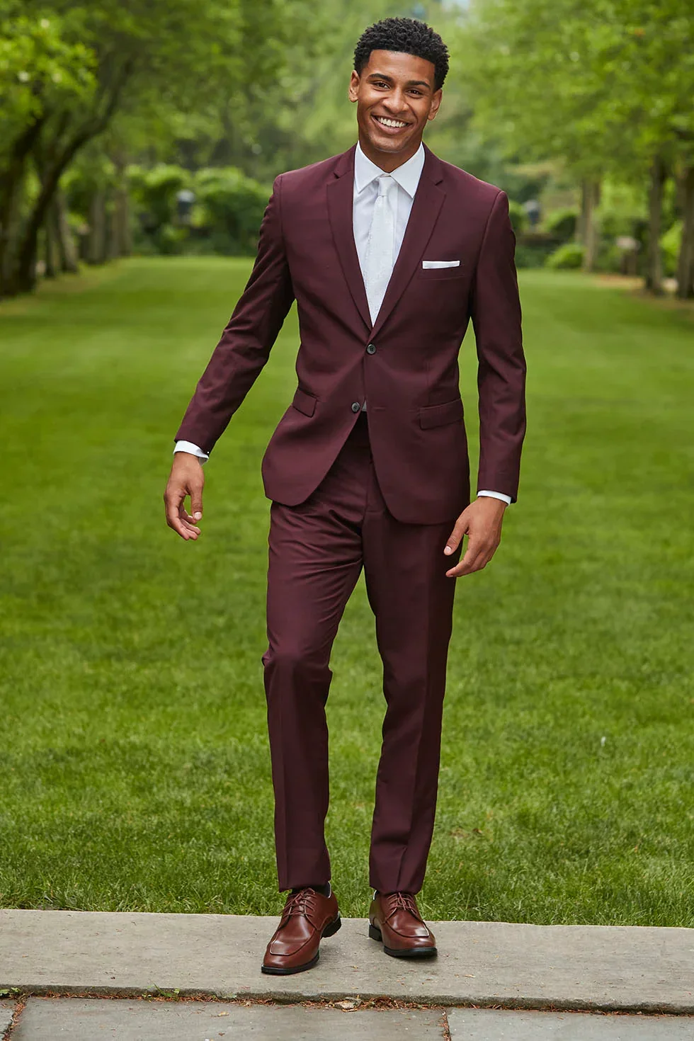 Couture 1910 Burgundy Suit