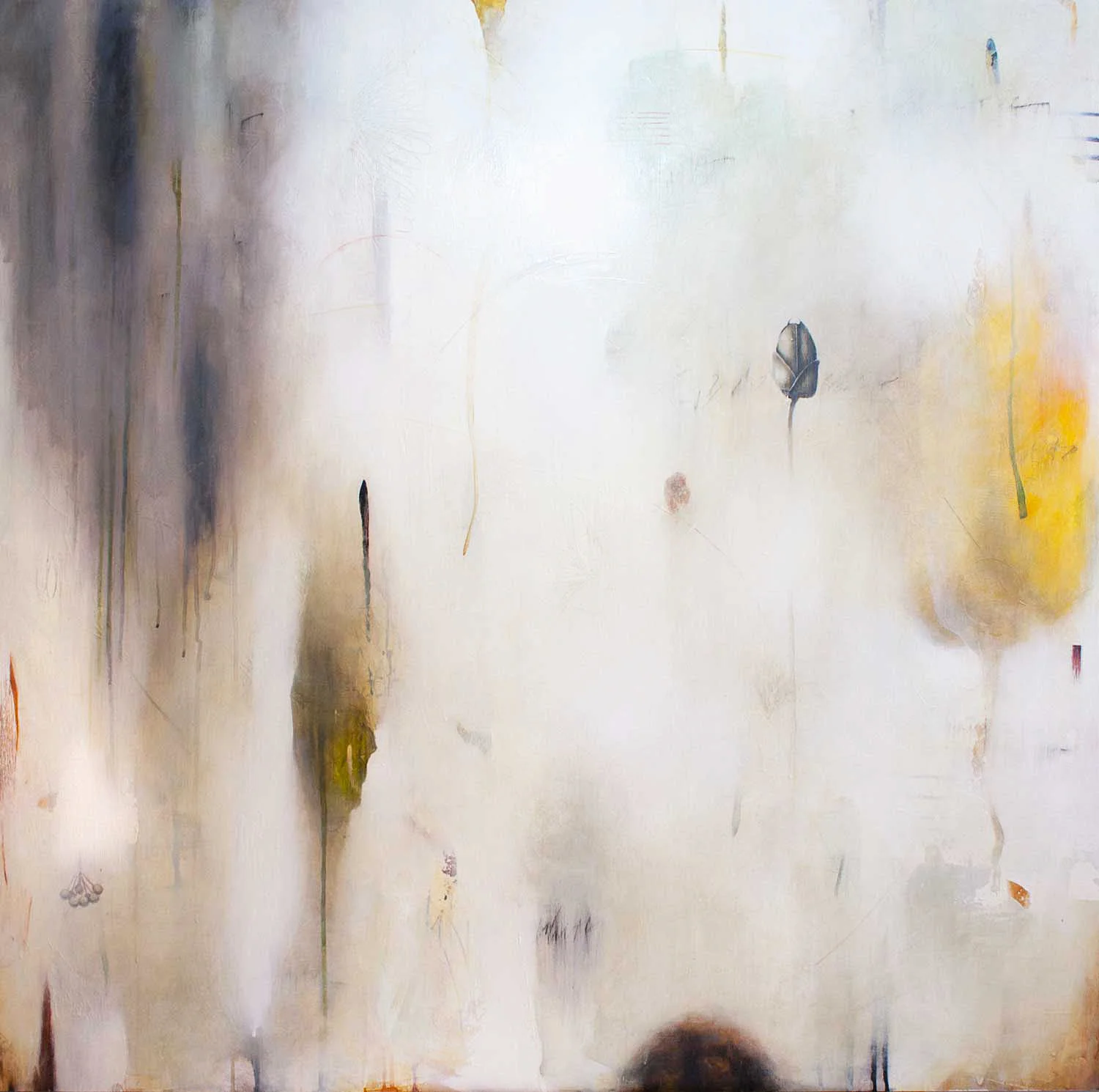 "Echoes", 48" x 48", Acrylic on panel