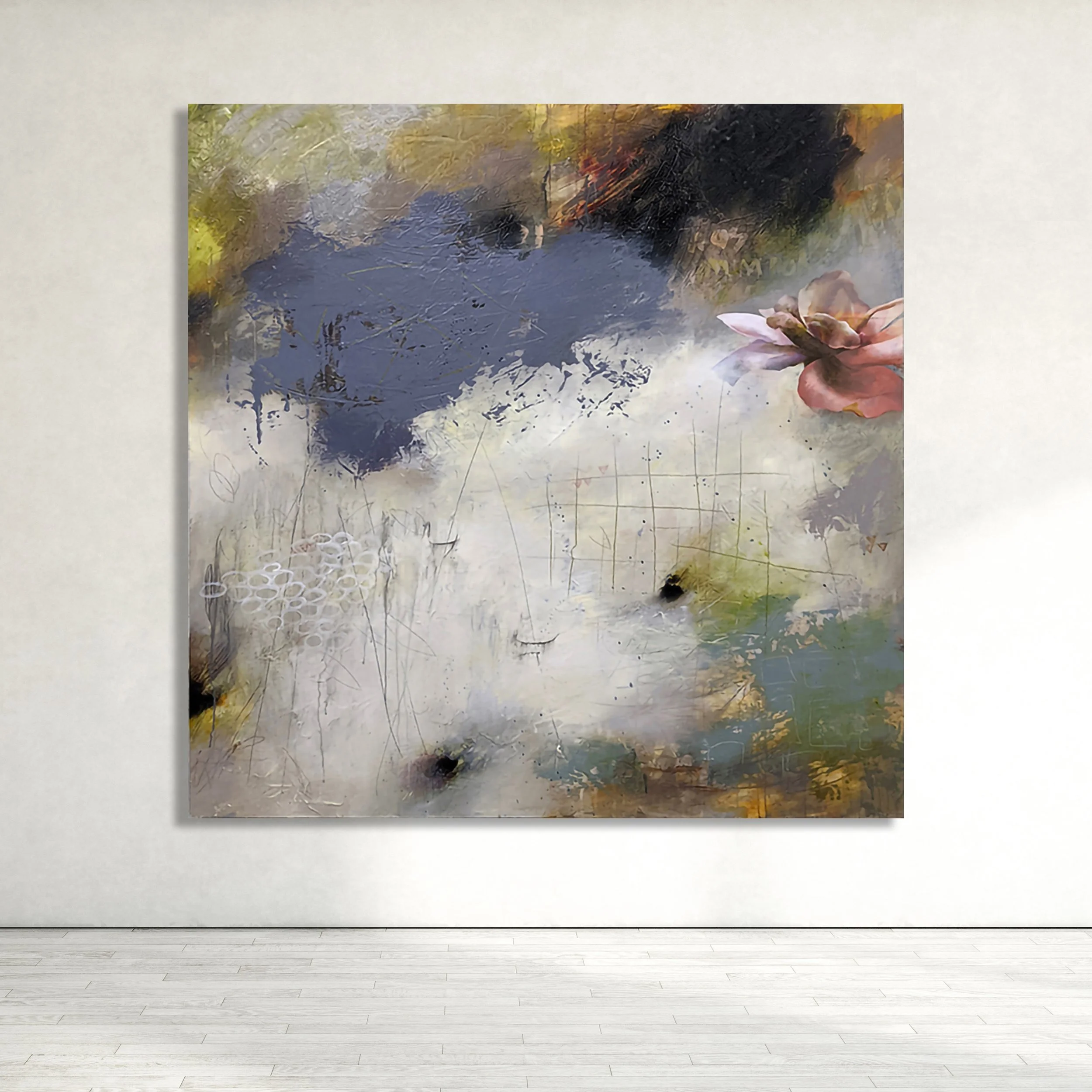 REVISIT

 

 Acrylic, charcoal, pencil, crayon, paper on panel 52" x 52" SOLD