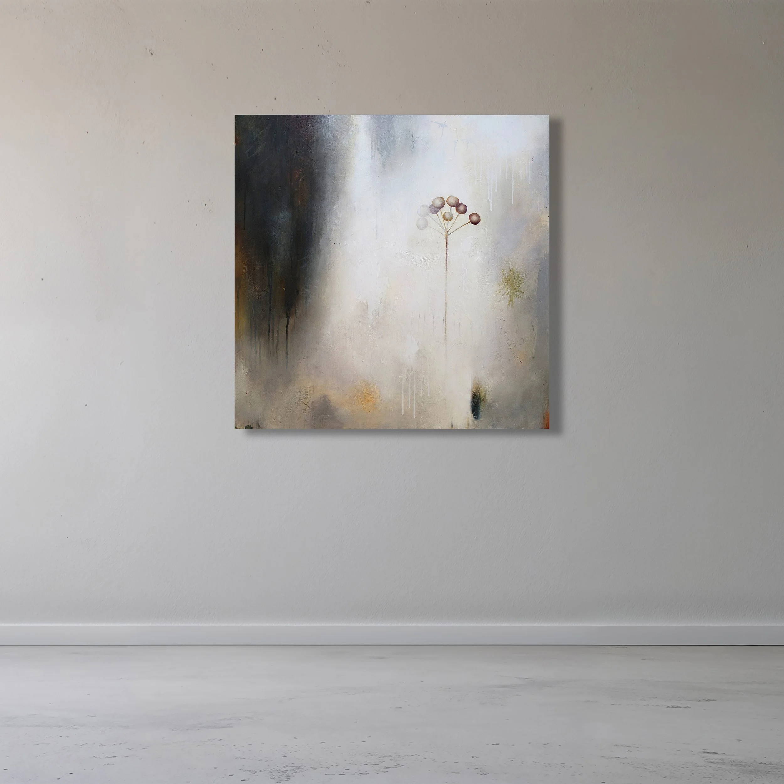 QUIET JUNCTURE

 

 Acrylic, charcoal, pencil, crayon, paper on panel 36" x 36" SOLD