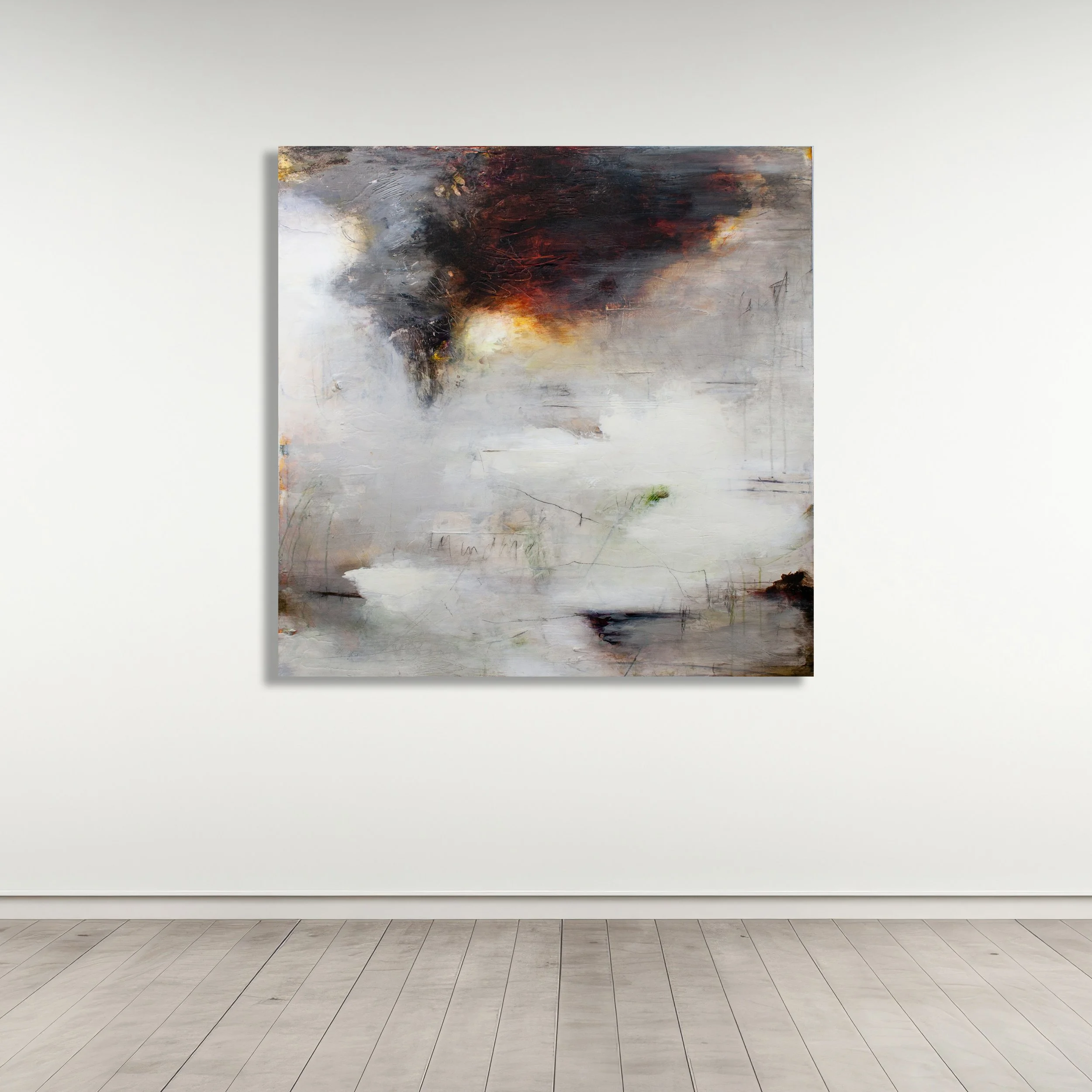 BREAKPOINT

 

 Acrylic, charcoal, pencil, crayon, paper on panel 40" X 40" SOLD