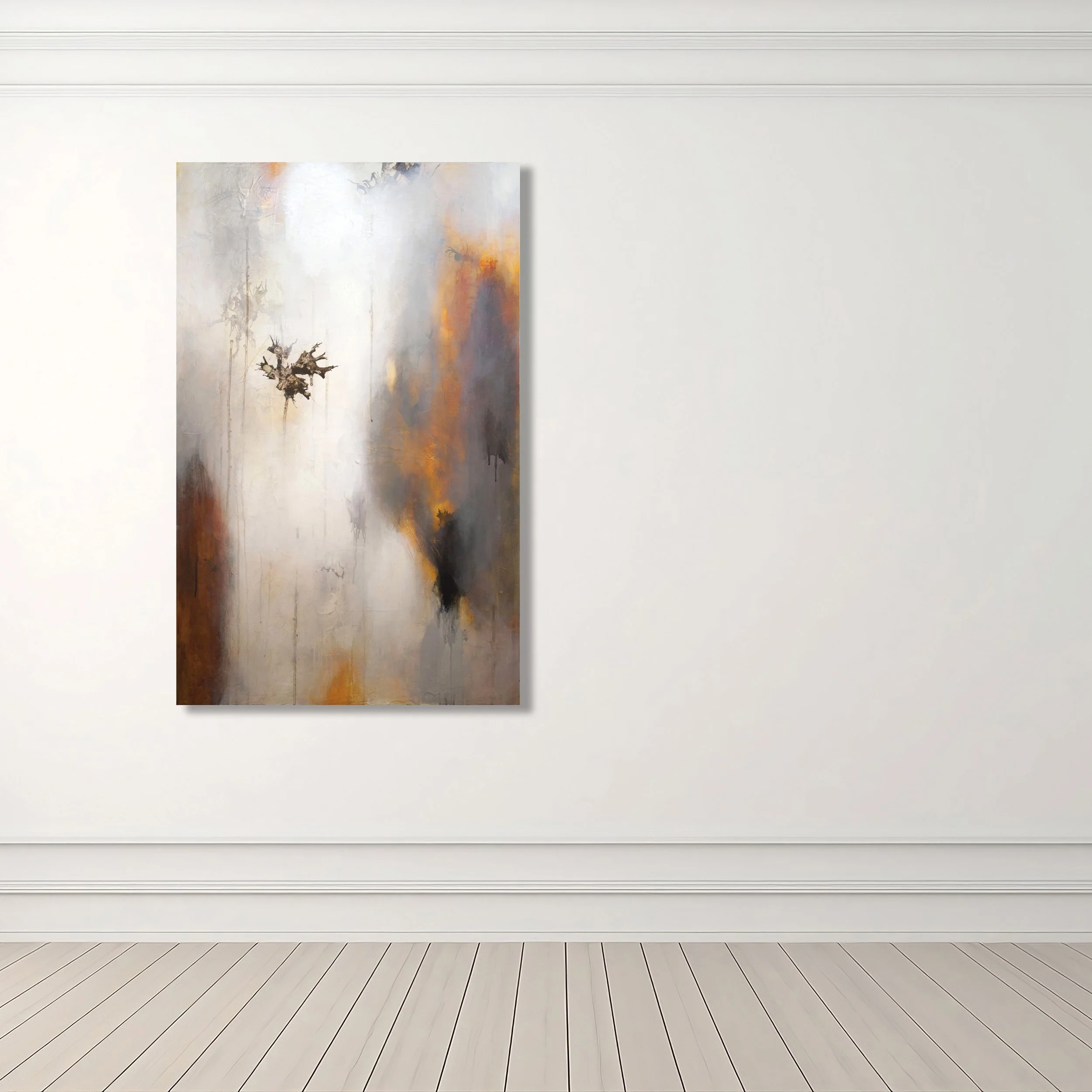 MOVING STILL

 

 Acrylic, charcoal, pencil, crayon, paper on panel 36" X 24" SOLD