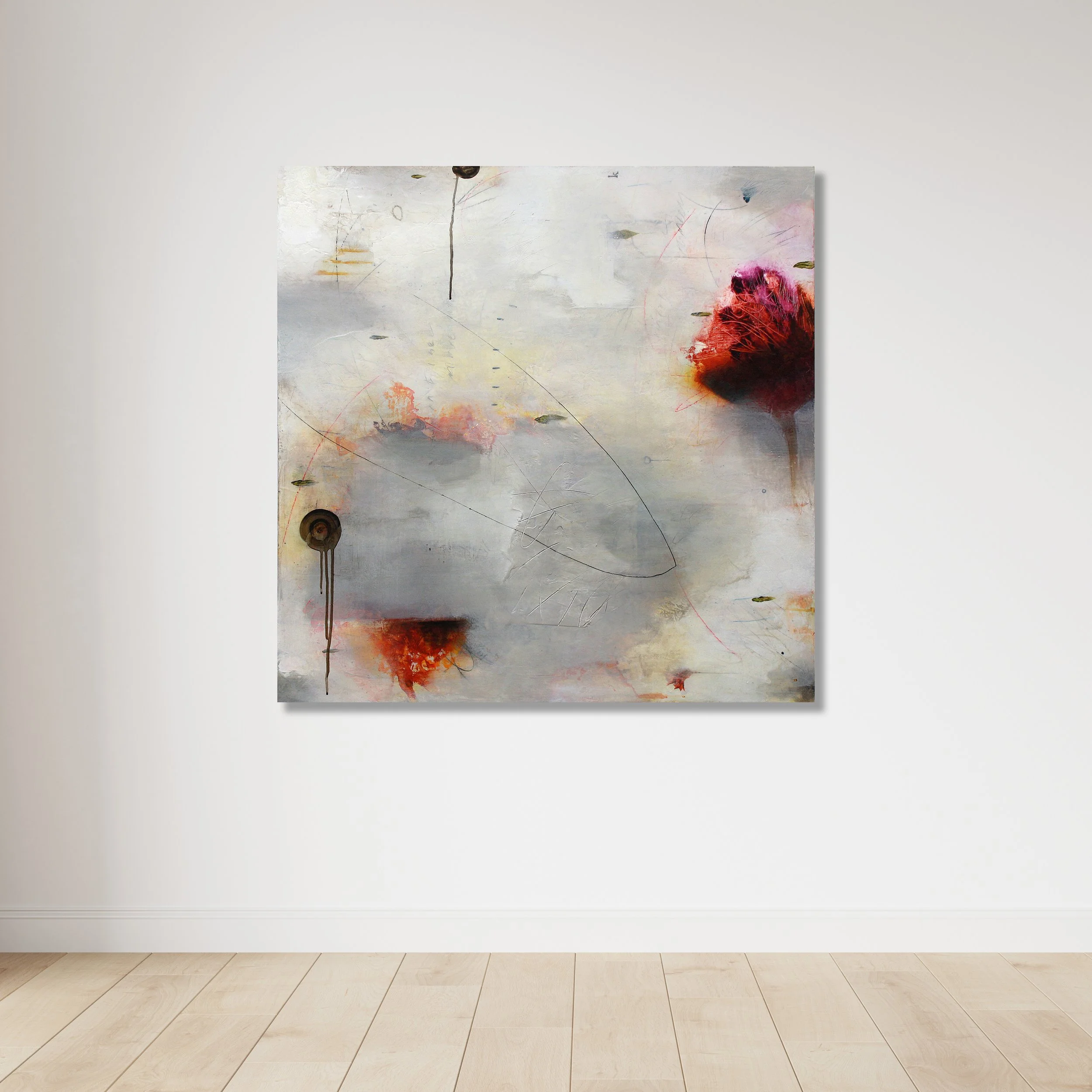 POLAR SHIFT

 

 Acrylic, charcoal, pencil, crayon, paper on panel 40" X 40" SOLD