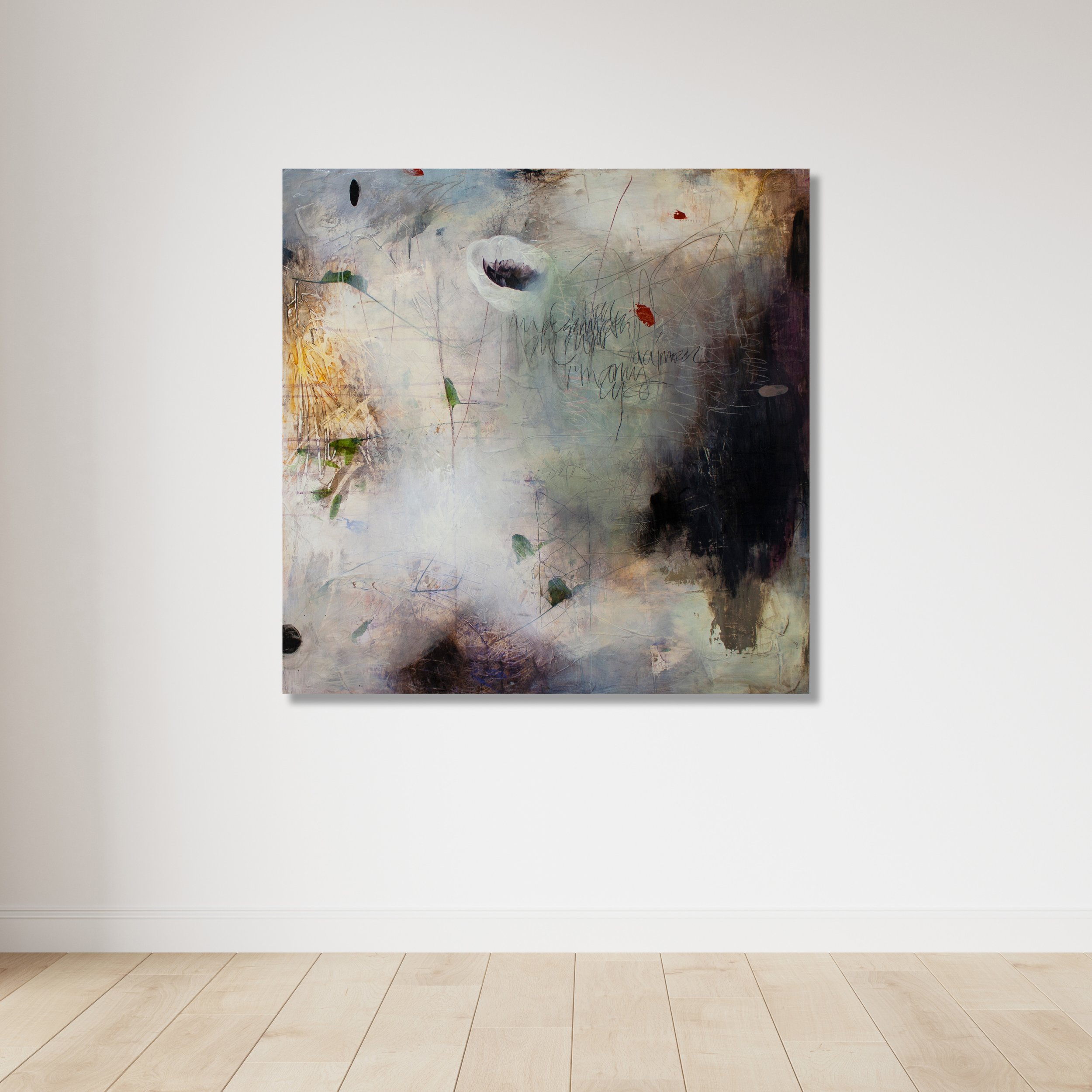 RESURRECTION

 

 Acrylic, charcoal, pencil, crayon, paper on panel 36" x 36" SOLD