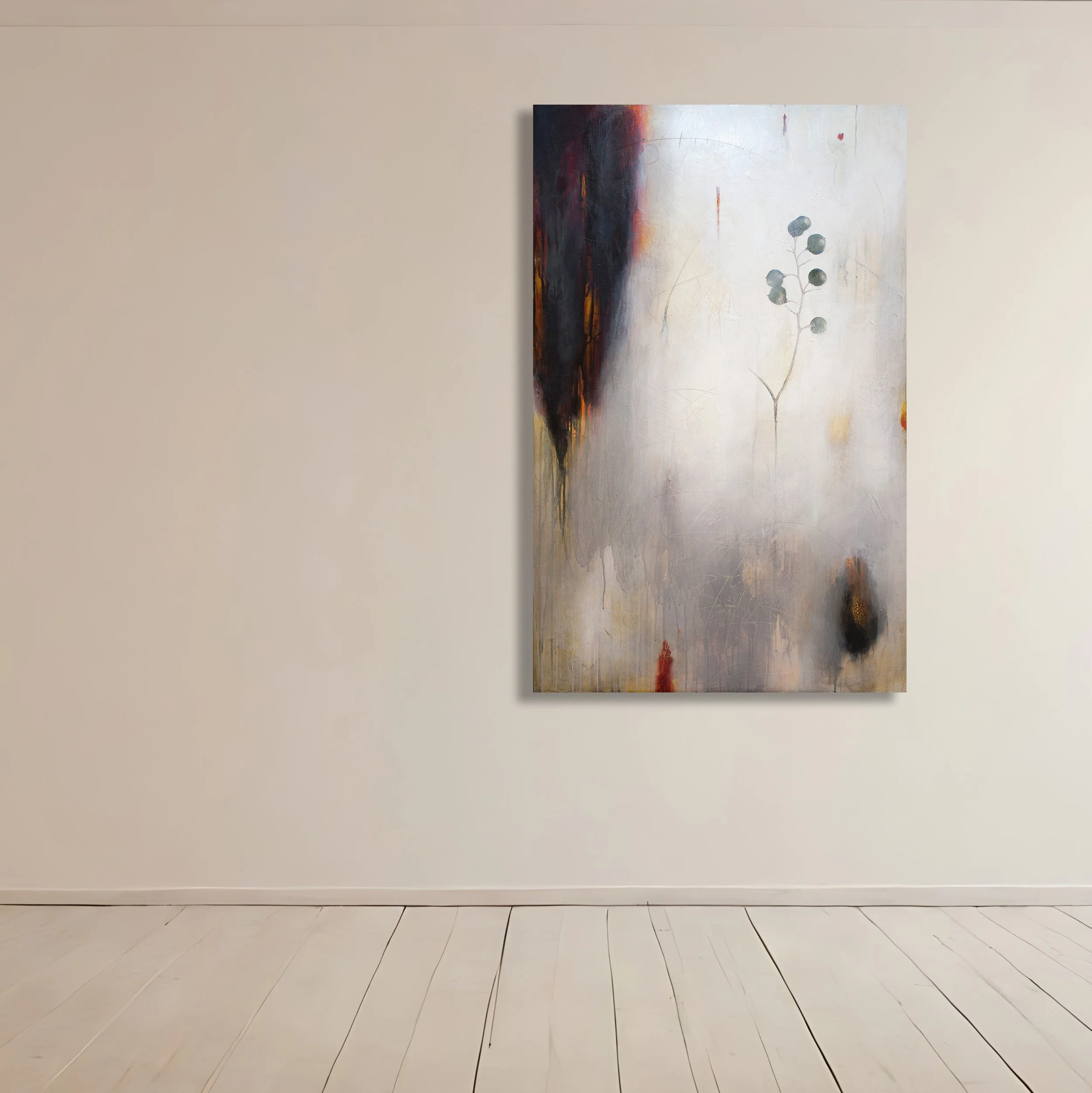 WAYFARER

 

 Acrylic, charcoal, pencil, crayon, paper on panel 36" x 24" SOLD