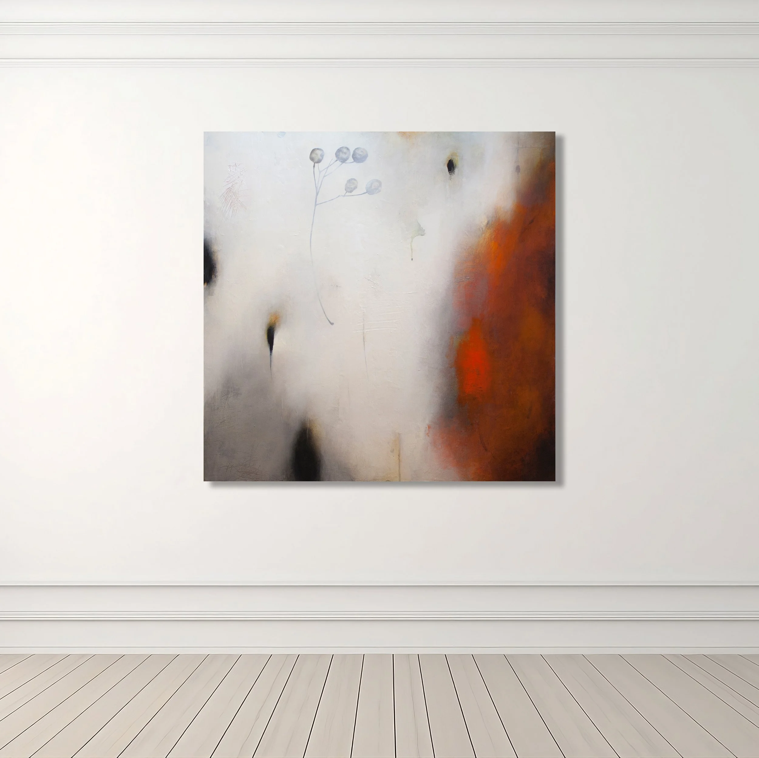 TRAVELER

 

 Acrylic, charcoal, pencil, crayon, paper on panel 40" X 40" SOLD