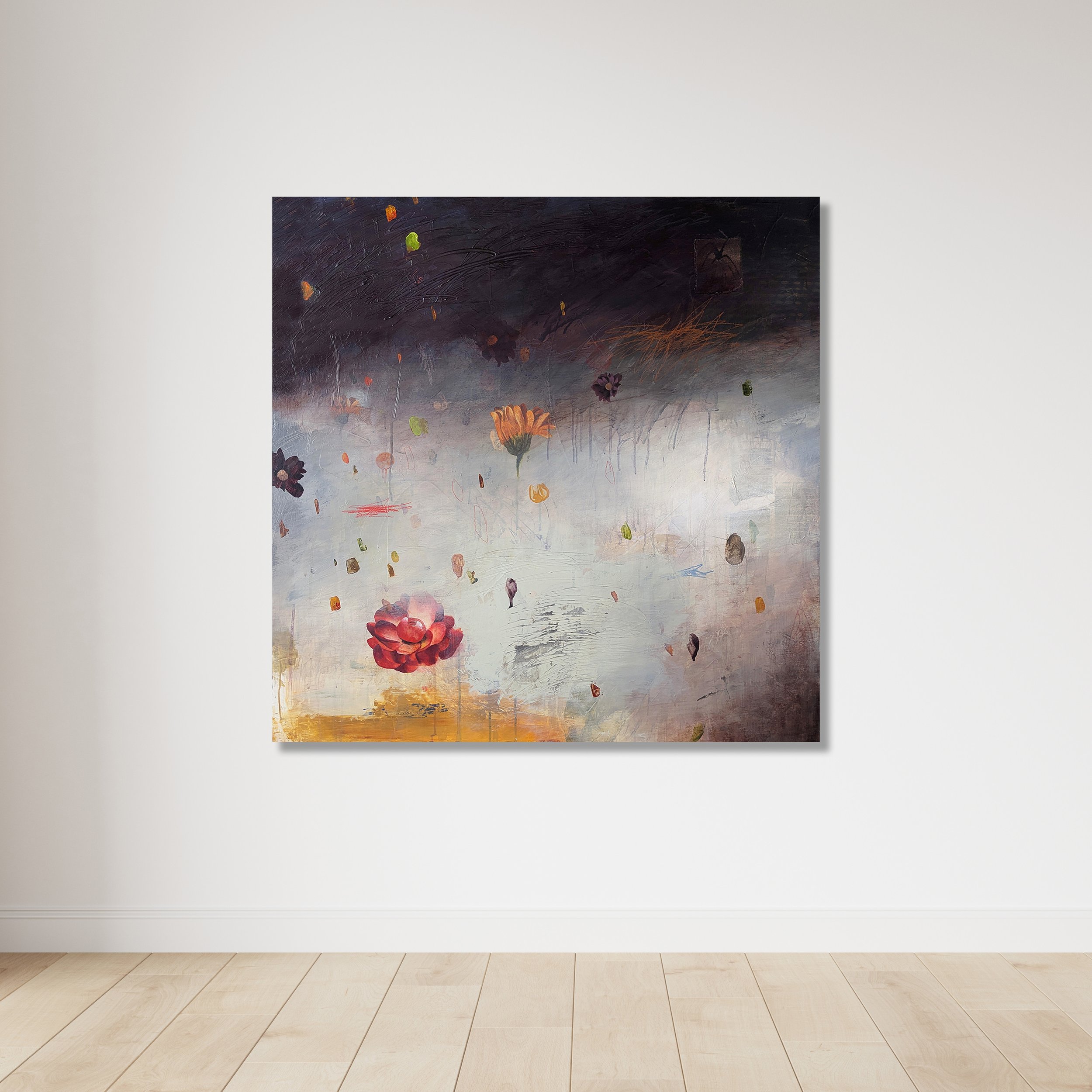 BITTERSWEET

 

 Acrylic, charcoal, pencil, crayon, paper on panel 40" X 40"  Available  