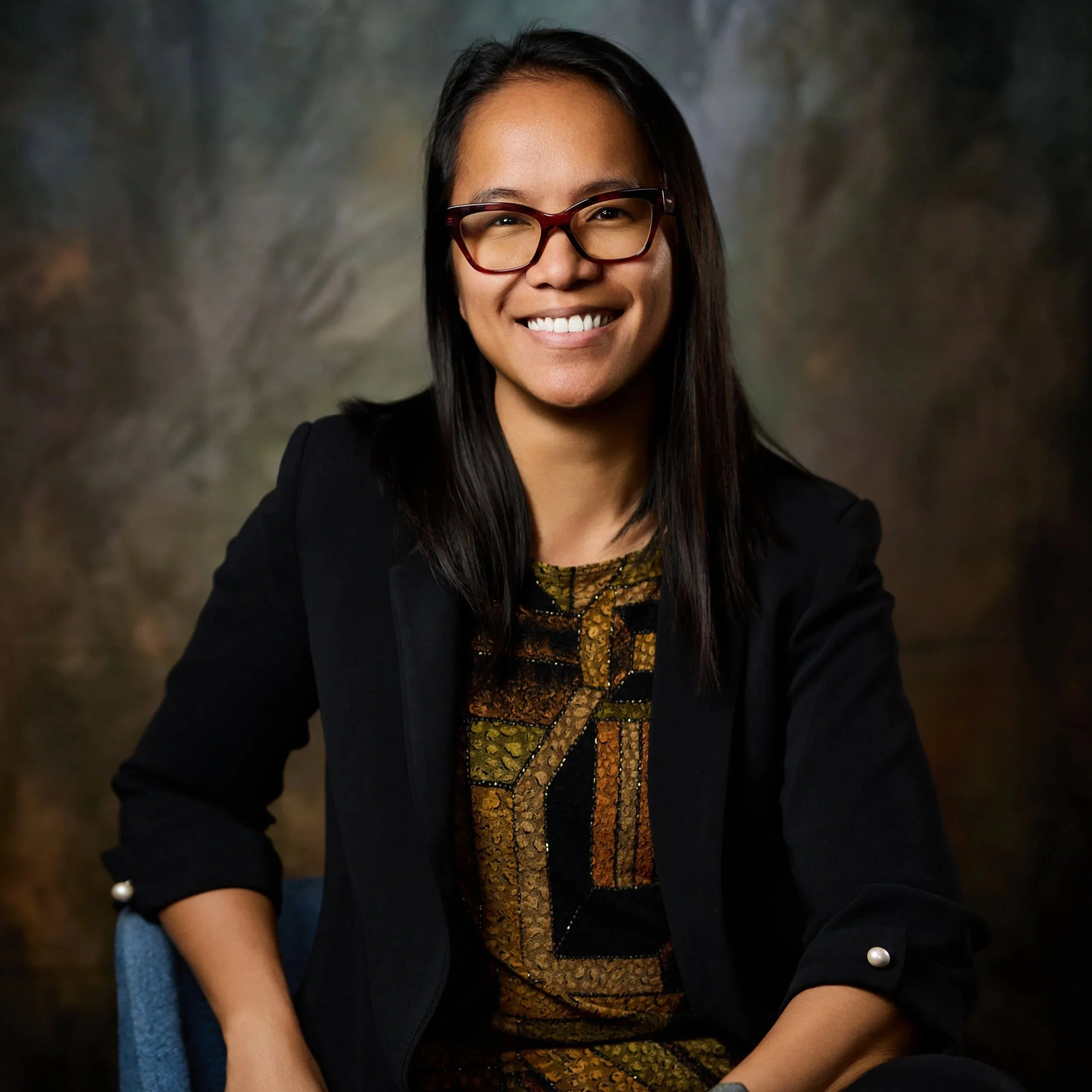 A studio portrait