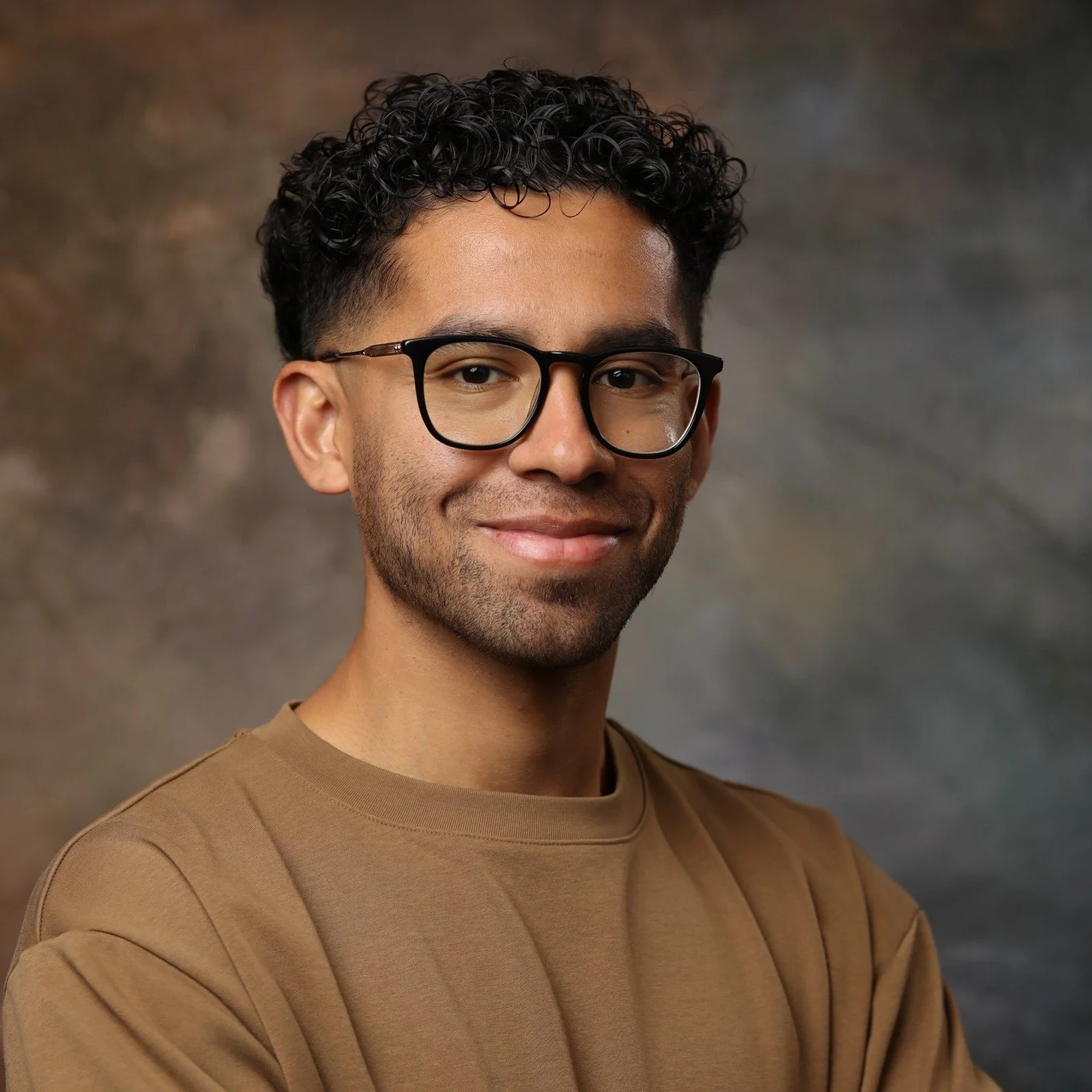 A studio portrait