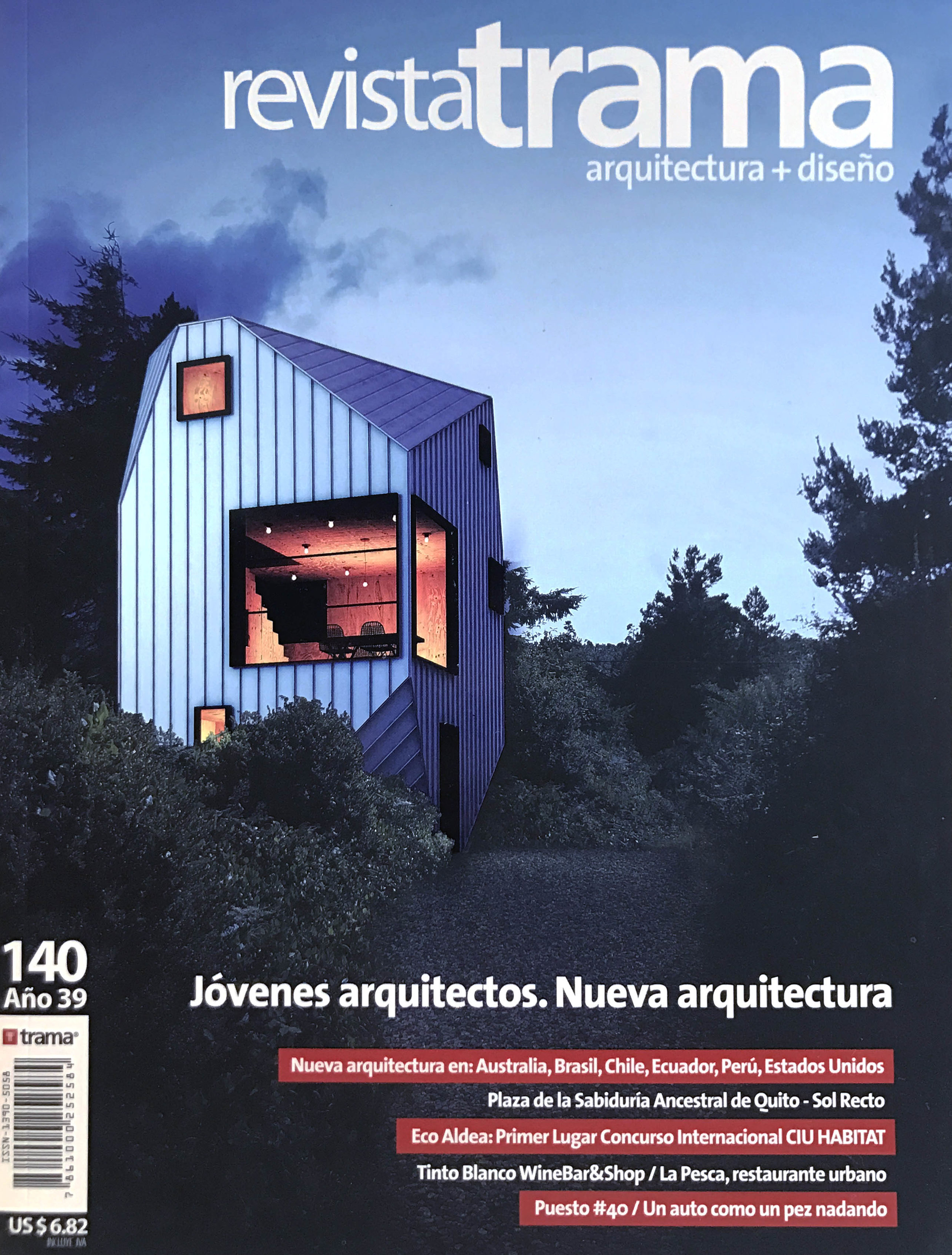  Revista Trama, Number 140, Year 39. &nbsp;"Jovenes arquitectos. &nbsp;Nueva arquitectura." p. cover, 78-81 