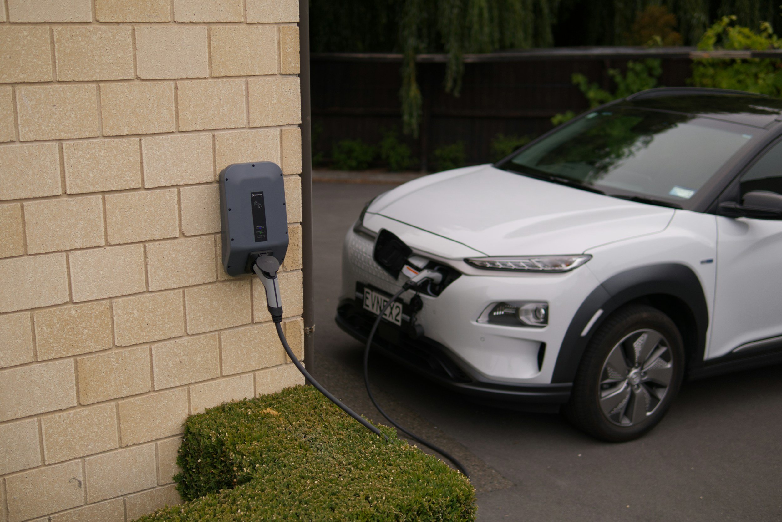 ev charging in driveway
