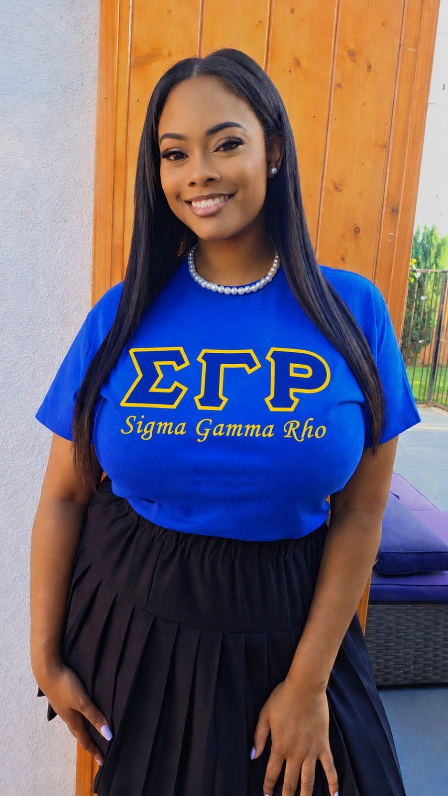 Royal Embroidered Sigma Gamma Rho Shirt (Unisex)