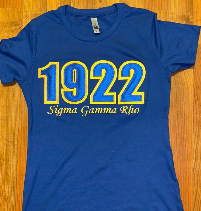 Royal Blue Embroidered 1922 shirt (Unisex)