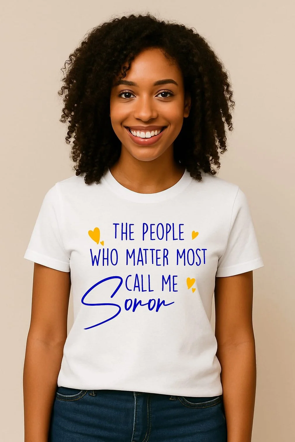 Call Me Soror Tee (Unisex White)