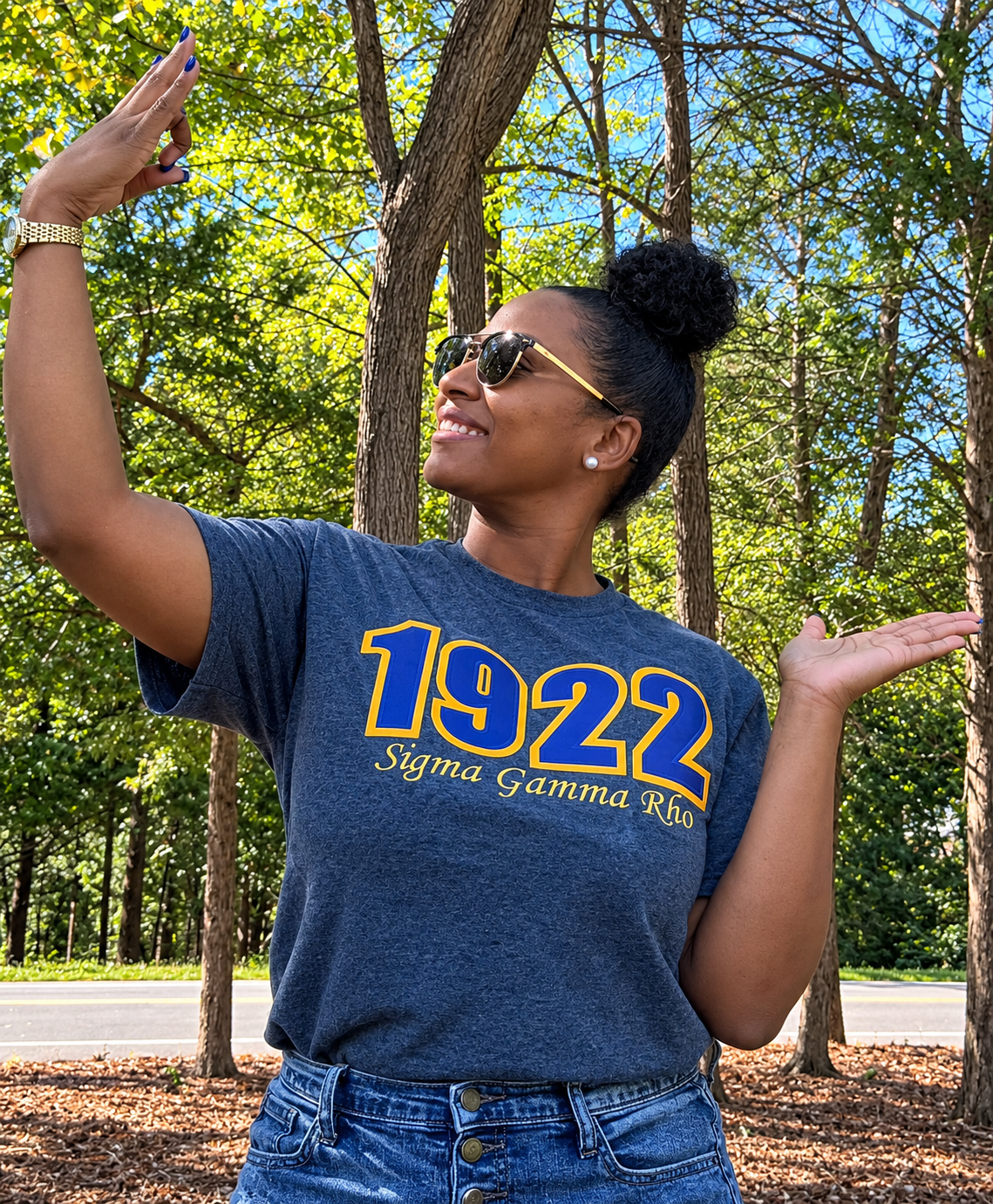Dark Gray Embroidered 1922 shirt (Unisex)
