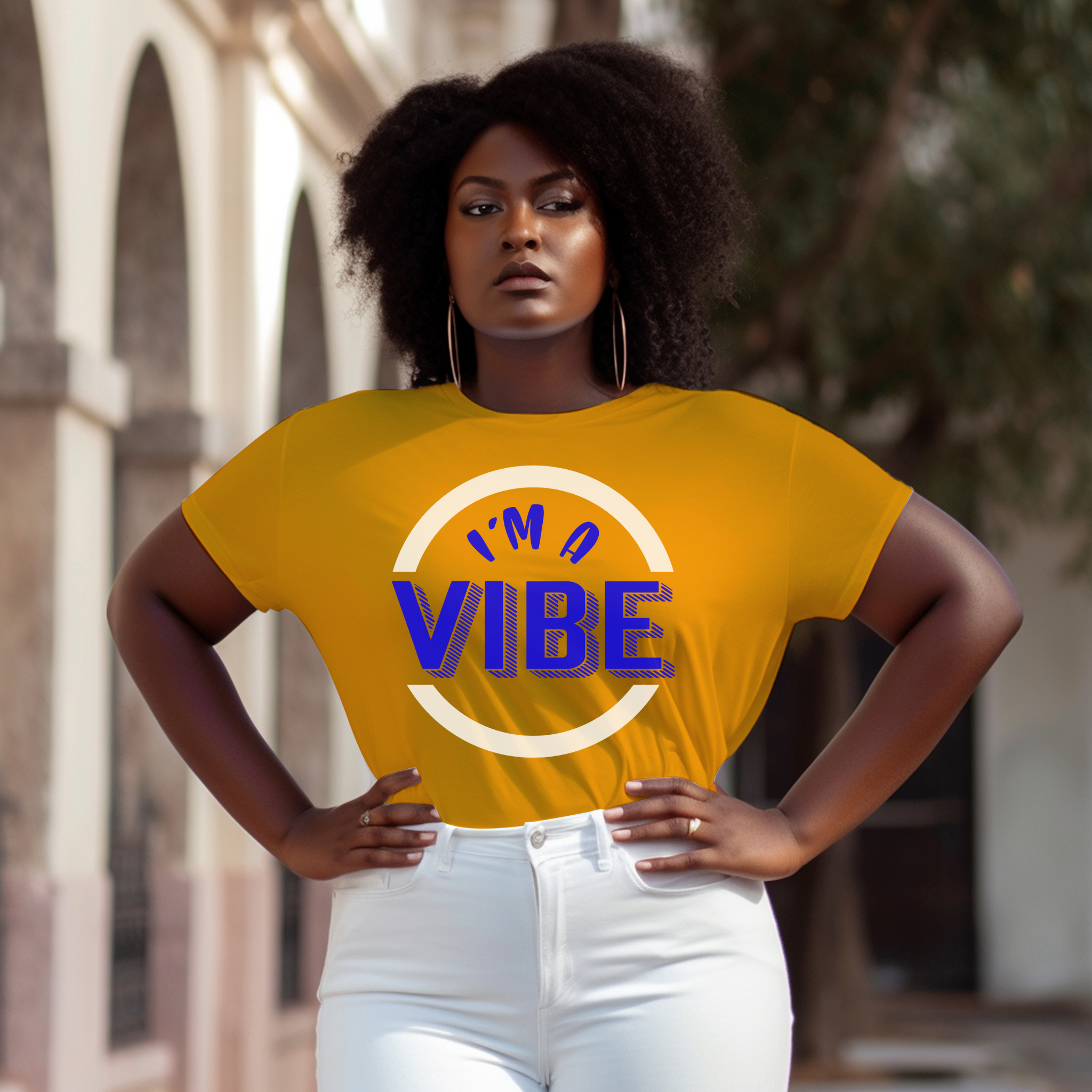 Royal and Gold I am A Vibe Unisex Shirt